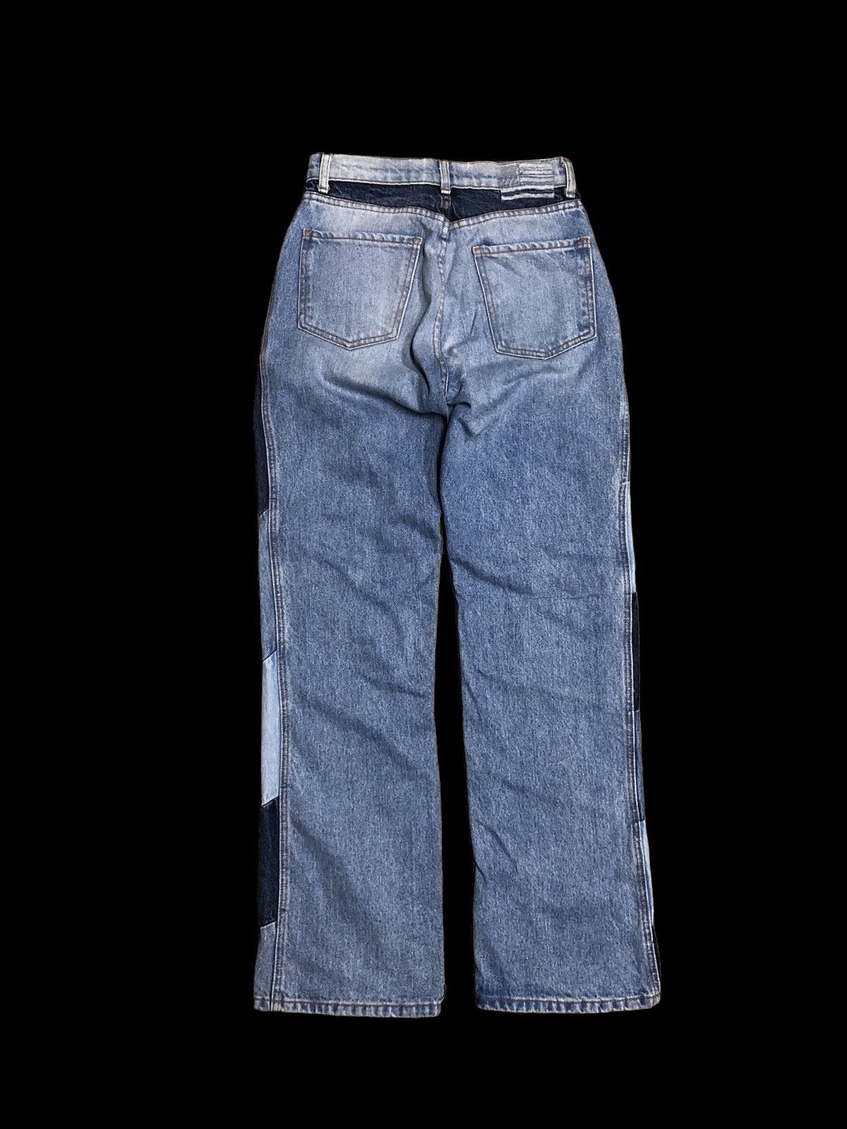 Hypebeast BAGGY WIDE LEG REVICE PATCHWORK DENIM Size US 28 / EU 44 - 2 Thumbnail