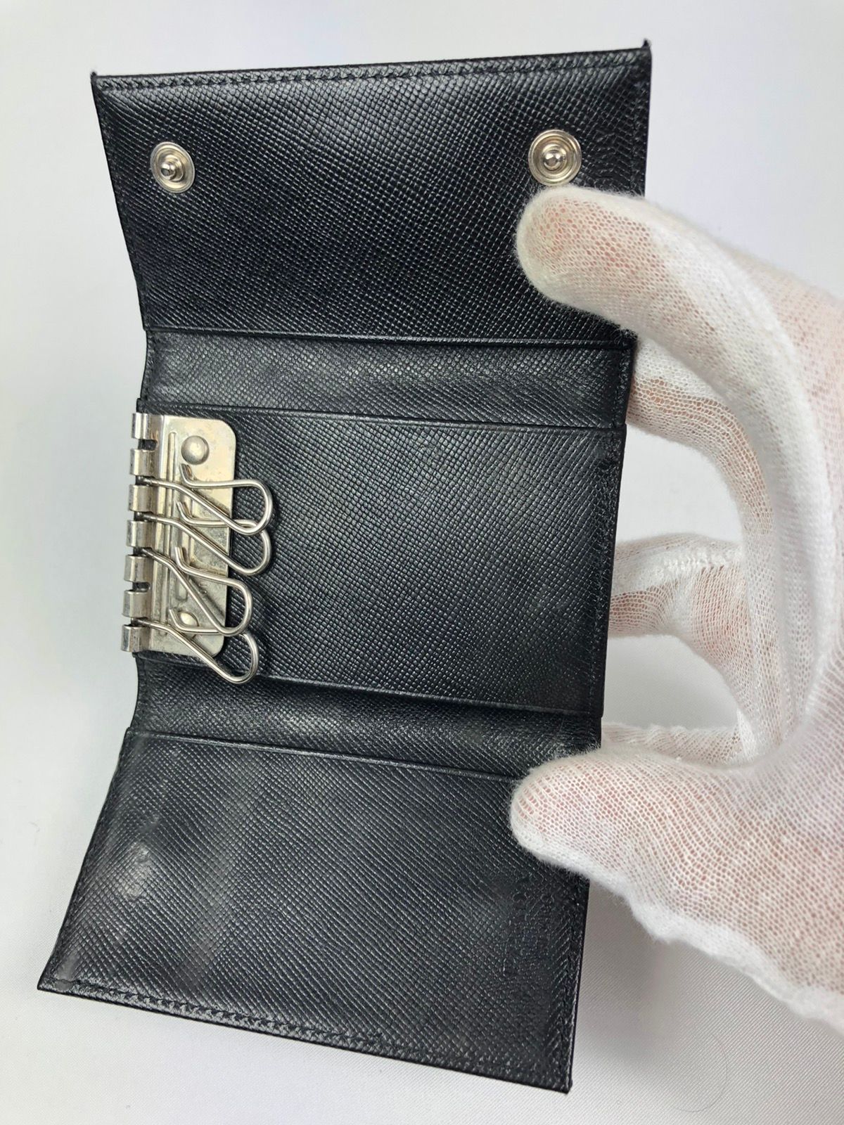 Prada Prada tessuto nero nylon key holder Size ONE SIZE - 3 Thumbnail