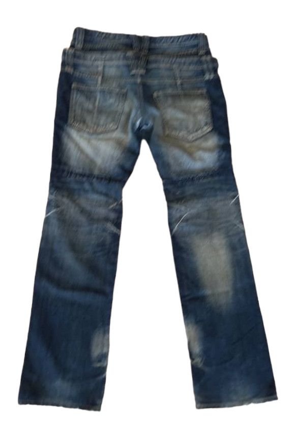 PPFM Ppfm Double Waist Distressed Faded Denim Size US 33 - 2 Thumbnail