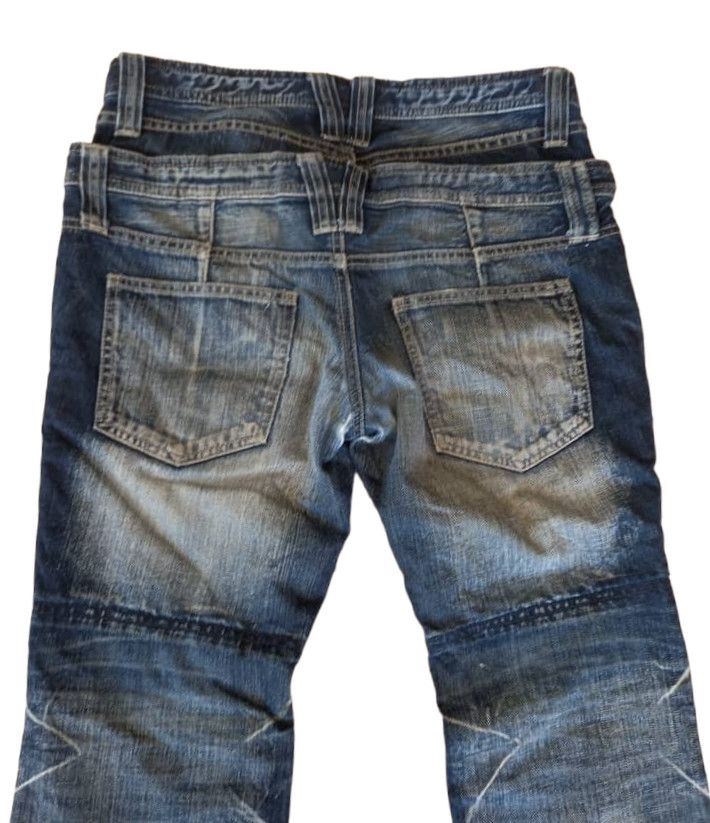 PPFM Ppfm Double Waist Distressed Faded Denim Size US 33 - 5 Thumbnail