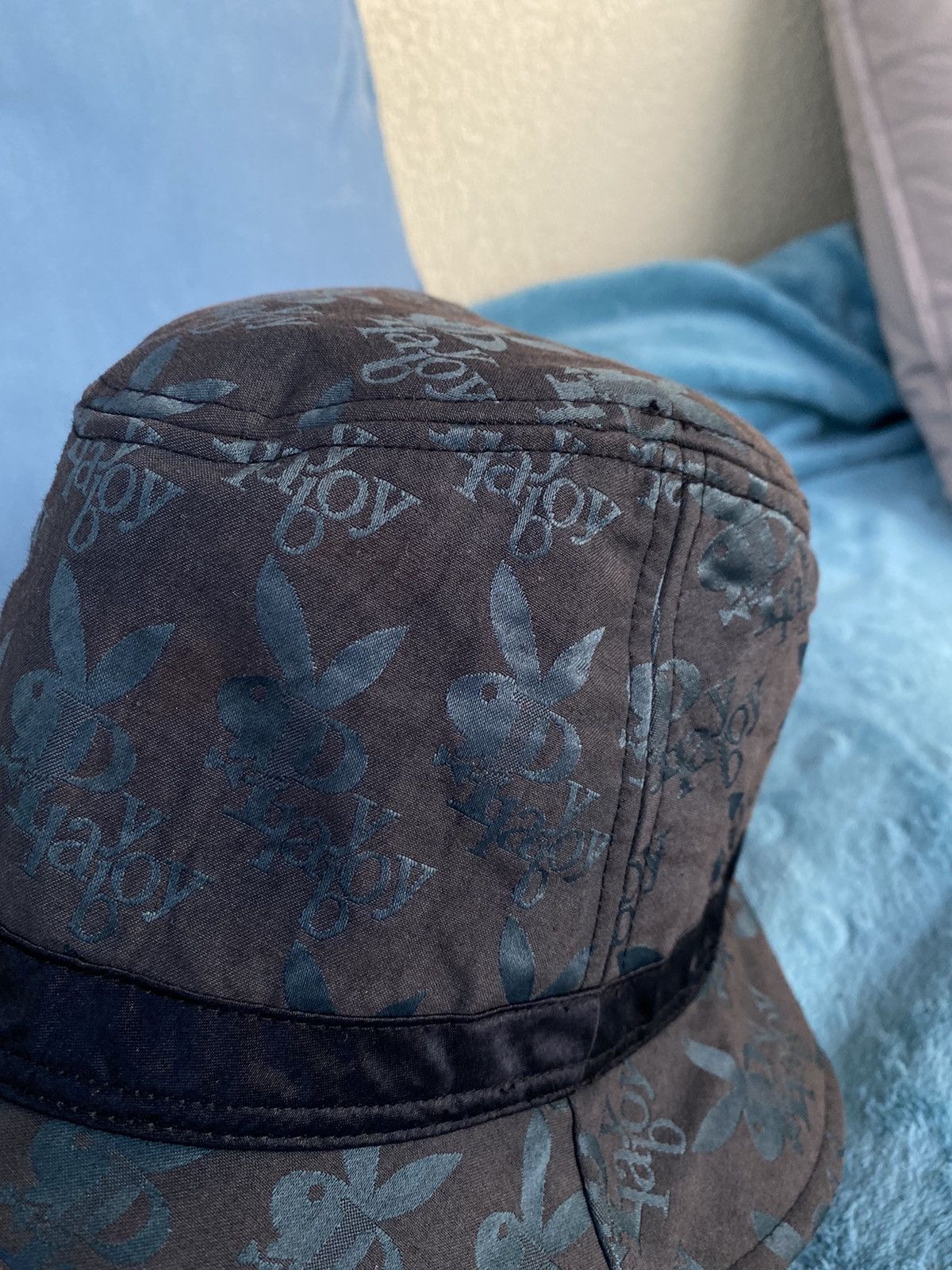 Playboy × Vintage Playboy vintage monogram bucket hat Size ONE SIZE - 2 Thumbnail