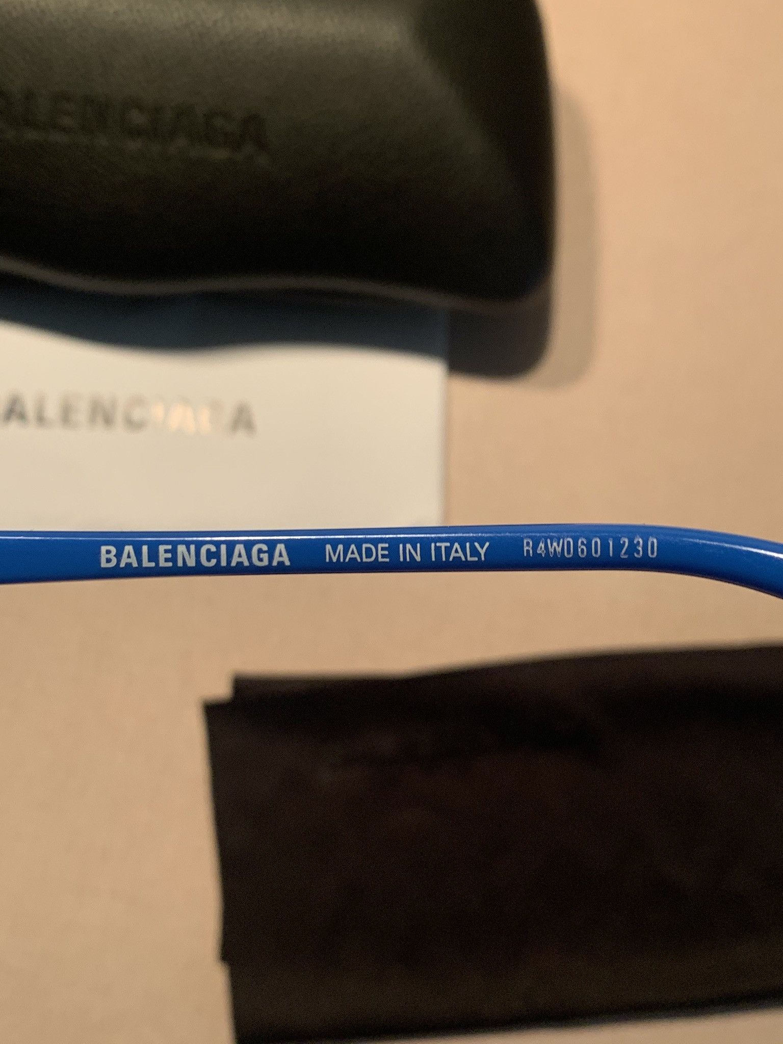 Balenciaga × Designer *RARE* Balenciaga Blue Italian-Made Sunglasses Size ONE SIZE - 4 Thumbnail