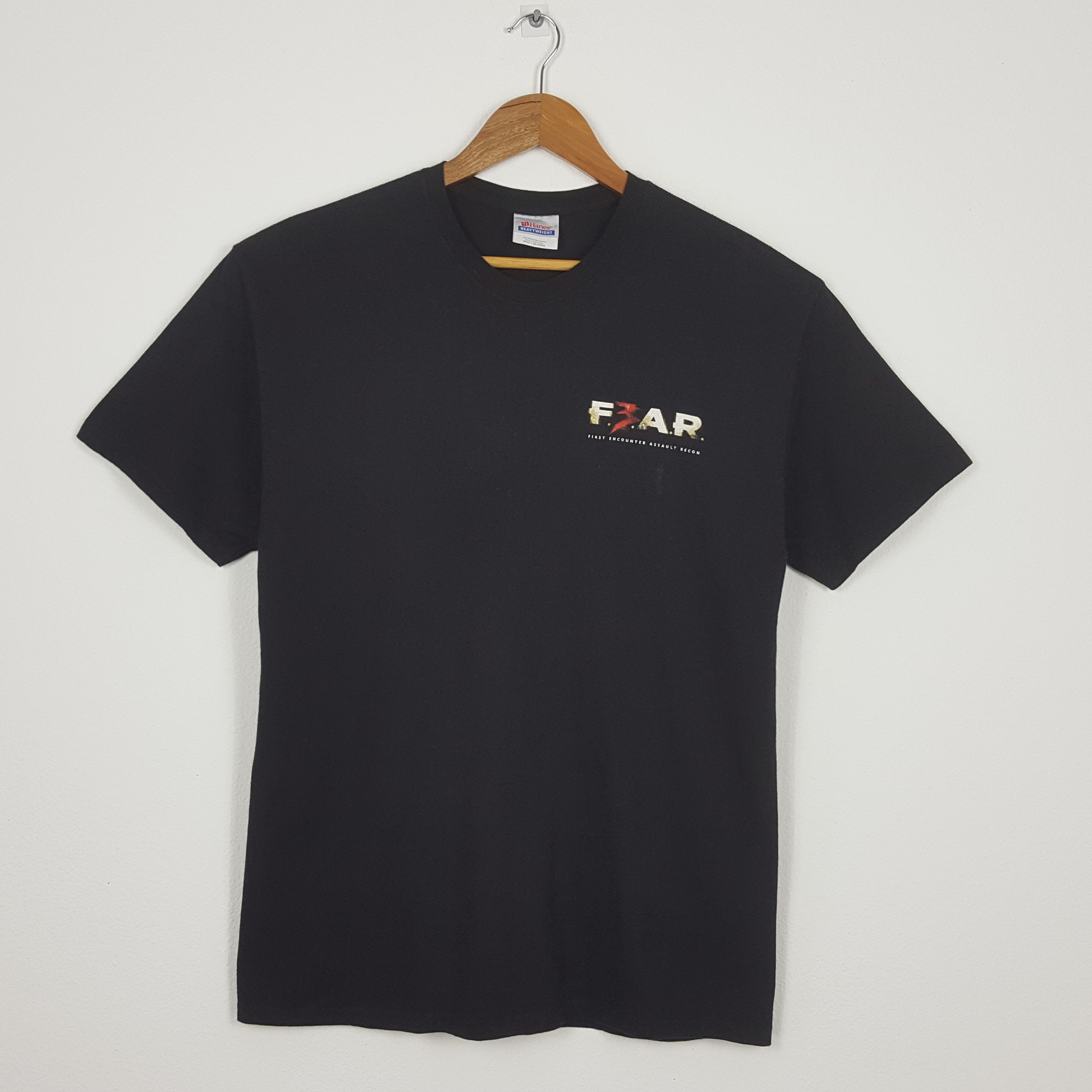 Playstation × Vintage × Warner Bros Vintage F.E.A.R Horror Game PlayStation Movie t-shirt Size US L / EU 52-54 / 3 - 6 Thumbnail