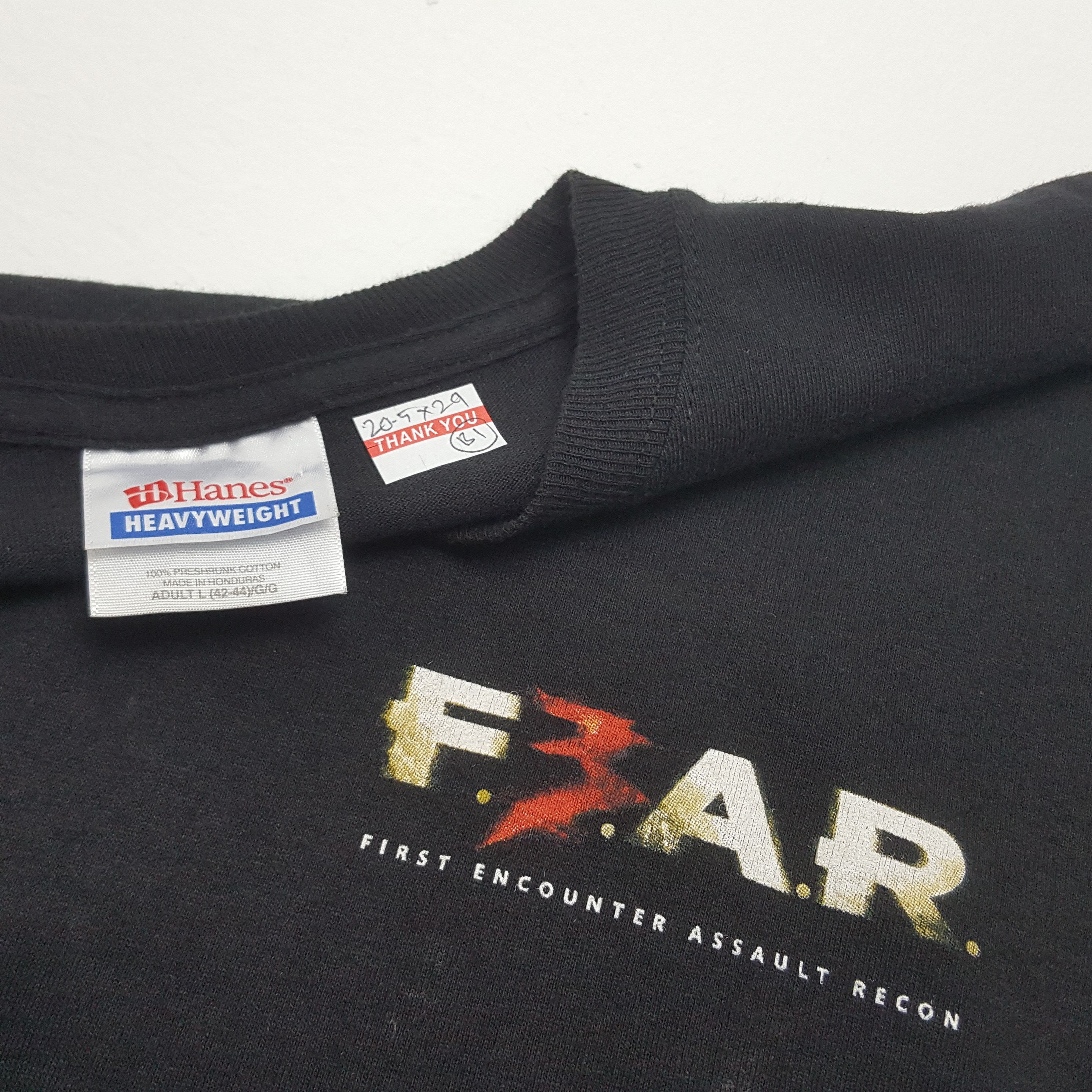Playstation × Vintage × Warner Bros Vintage F.E.A.R Horror Game PlayStation Movie t-shirt Size US L / EU 52-54 / 3 - 5 Thumbnail