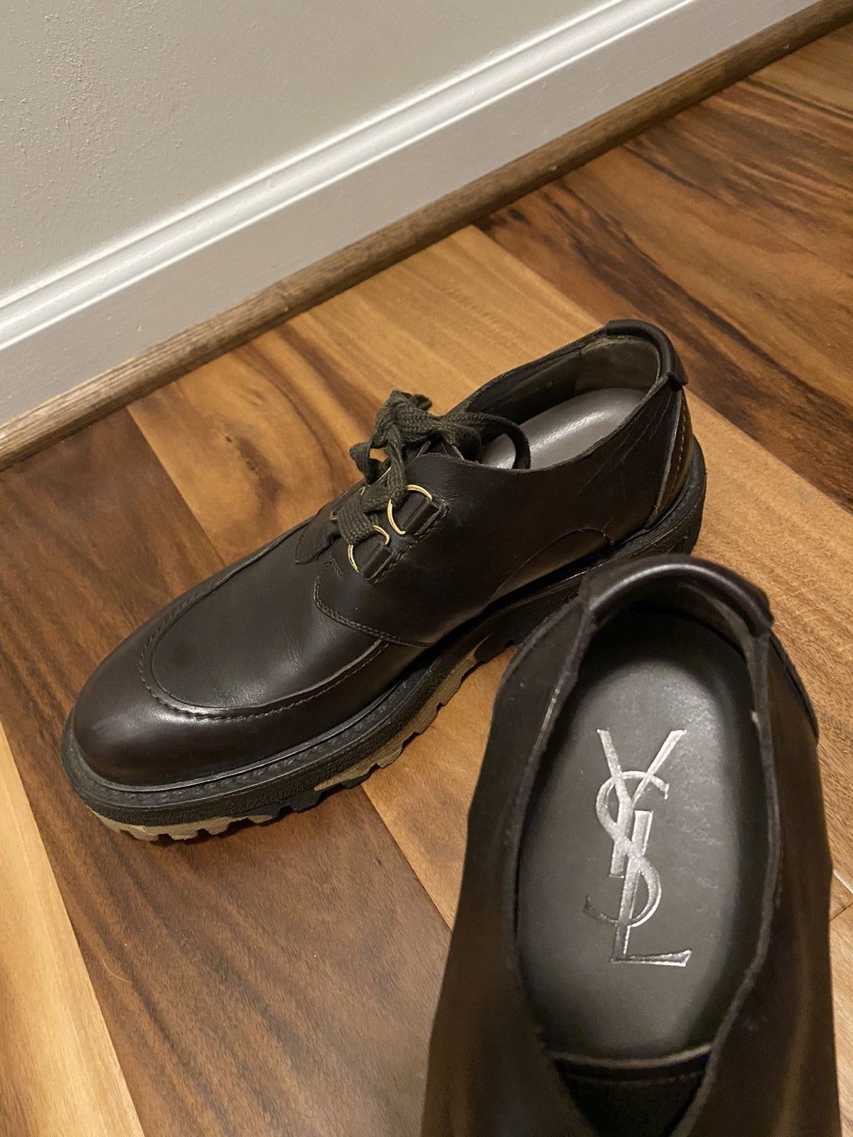 Yves Saint Laurent Classic chunky leather shoes-sz. 39 Size US 6 / EU 39 - 7 Thumbnail