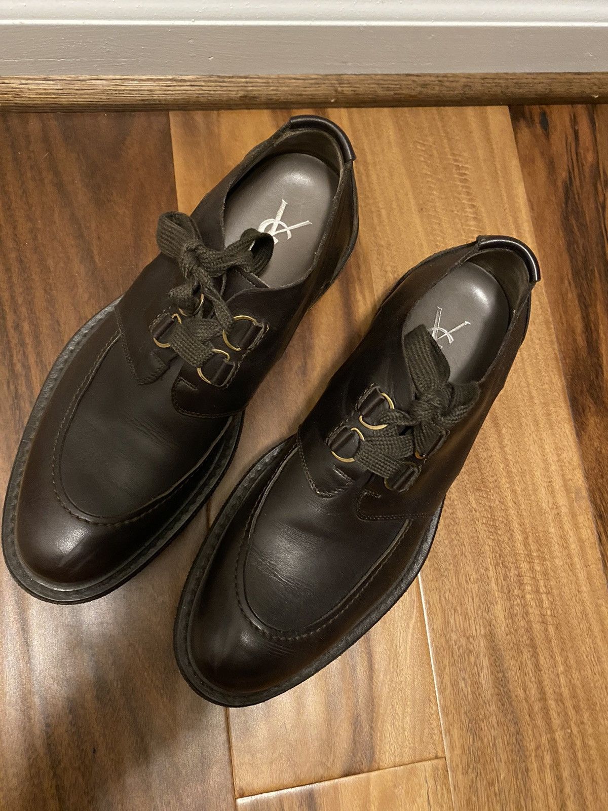Yves Saint Laurent Classic chunky leather shoes-sz. 39 Size US 6 / EU 39 - 2 Thumbnail