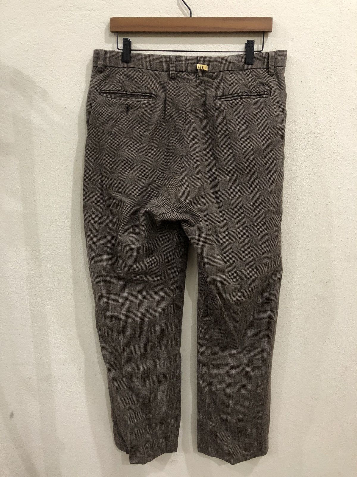 Hiroko Koshino Homme Hiroko Koshino Homme Plaid Tartan Wool Pant Size US 34 / EU 50 - 6 Thumbnail