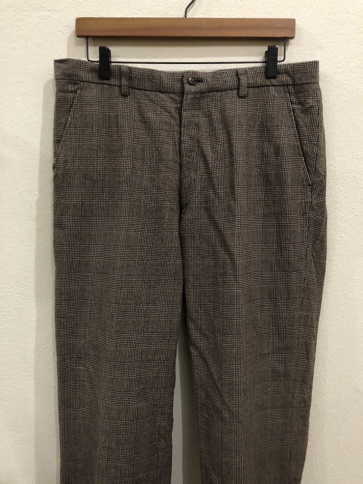 Hiroko Koshino Homme Hiroko Koshino Homme Plaid Tartan Wool Pant Size US 34 / EU 50 - 3 Thumbnail