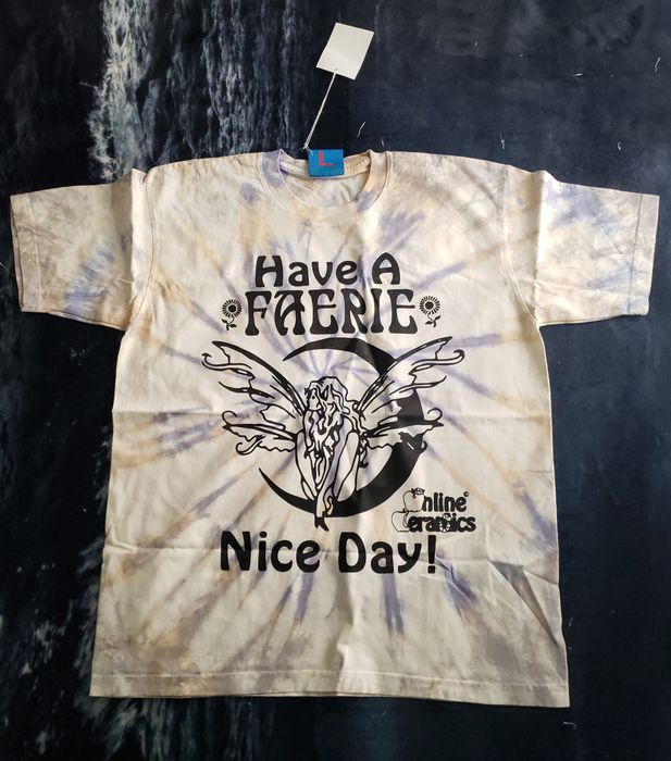 Ssense SSENSE Exclusive Beige 'Have A Faerie Nice Day' T-Shirt