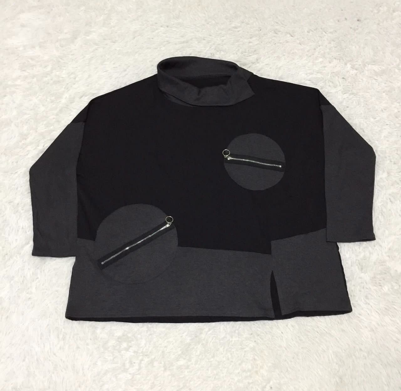 Japanese Brand Color Block Sweatshirt Casual Wear Size M / US 6-8 / IT 42-44 - 8 Thumbnail