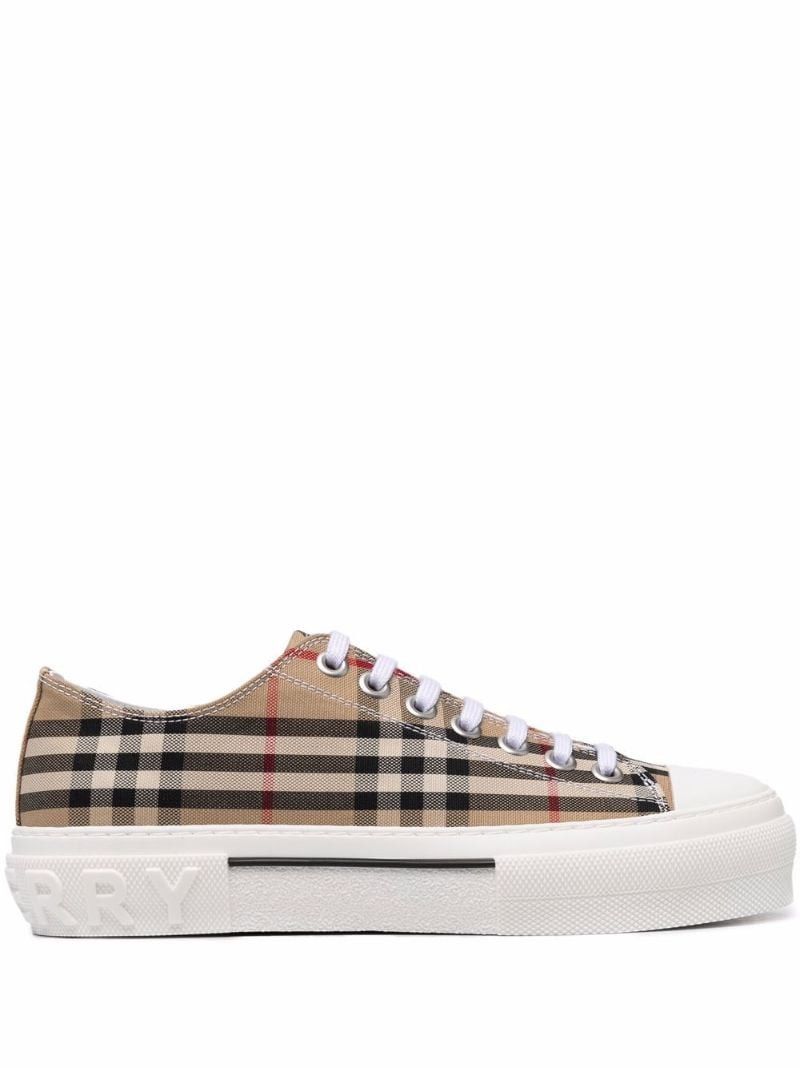 Neutral Vintage Check Sneakers