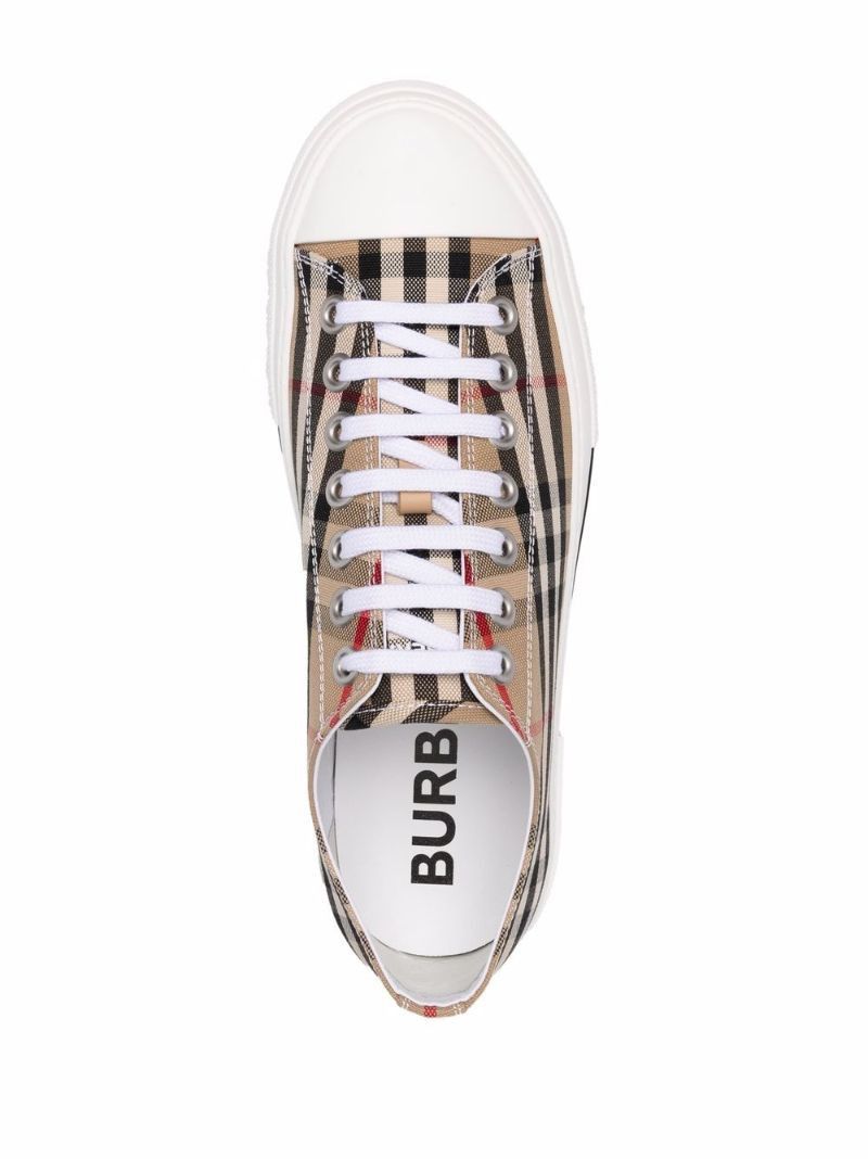 Neutral Vintage Check Sneakers