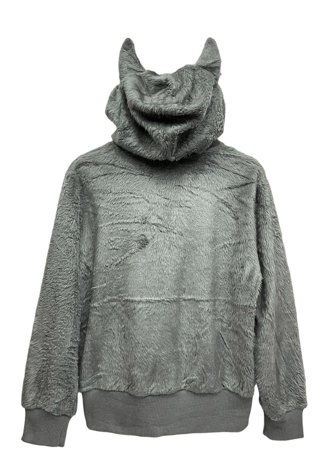 Japanese Brand DOPE🔥Vintage WACHIFIELD Fluffy Fur Fleece Ears Hoodie Size S / US 4 / IT 40 - 9 Thumbnail