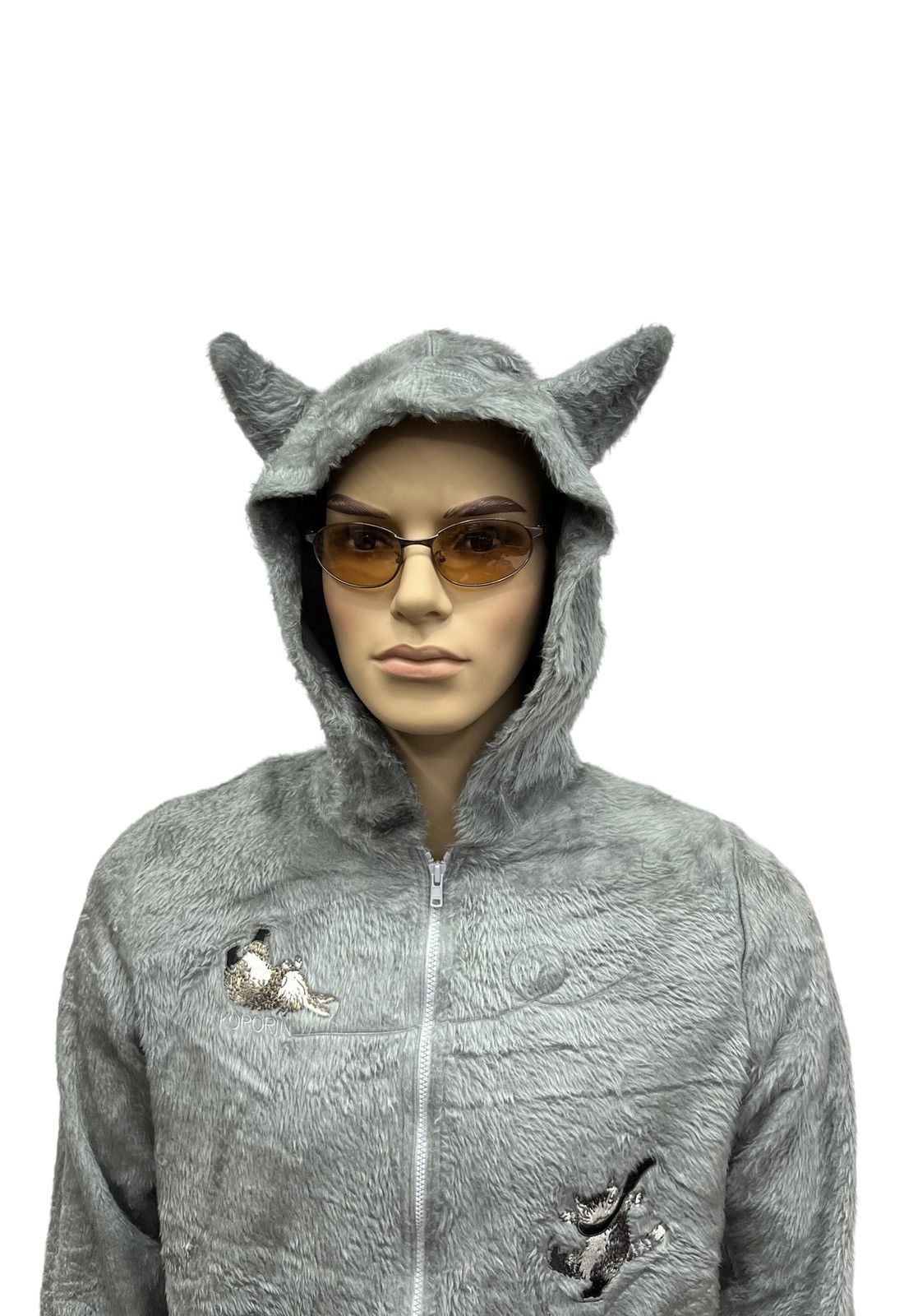 Japanese Brand DOPE🔥Vintage WACHIFIELD Fluffy Fur Fleece Ears Hoodie Size S / US 4 / IT 40 - 5 Thumbnail