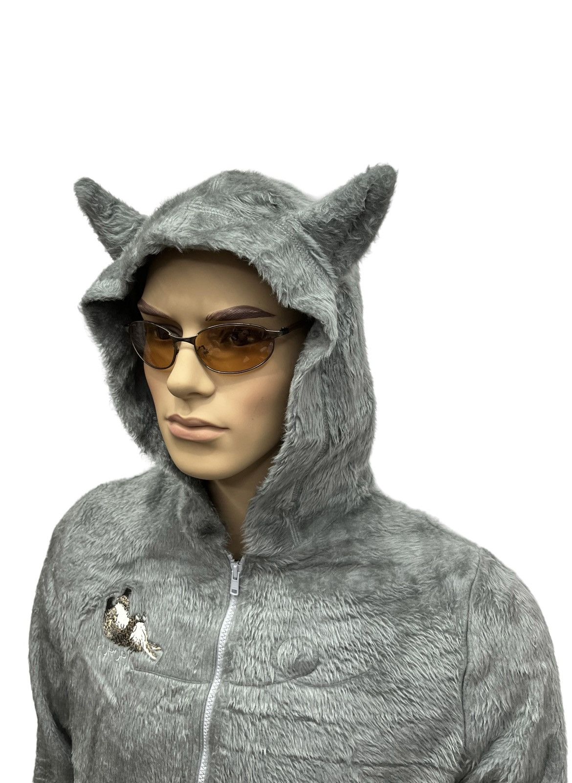 Japanese Brand DOPE🔥Vintage WACHIFIELD Fluffy Fur Fleece Ears Hoodie Size S / US 4 / IT 40 - 1 Thumbnail