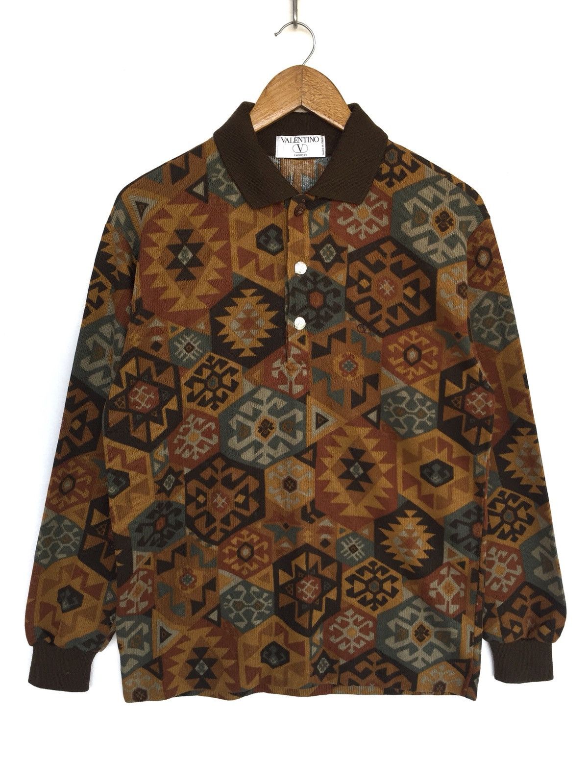 Valentino GRAIL🔥Valentino Garavani Native Navajo LS Shirt Size US M / EU 48-50 / 2 - 2 Thumbnail