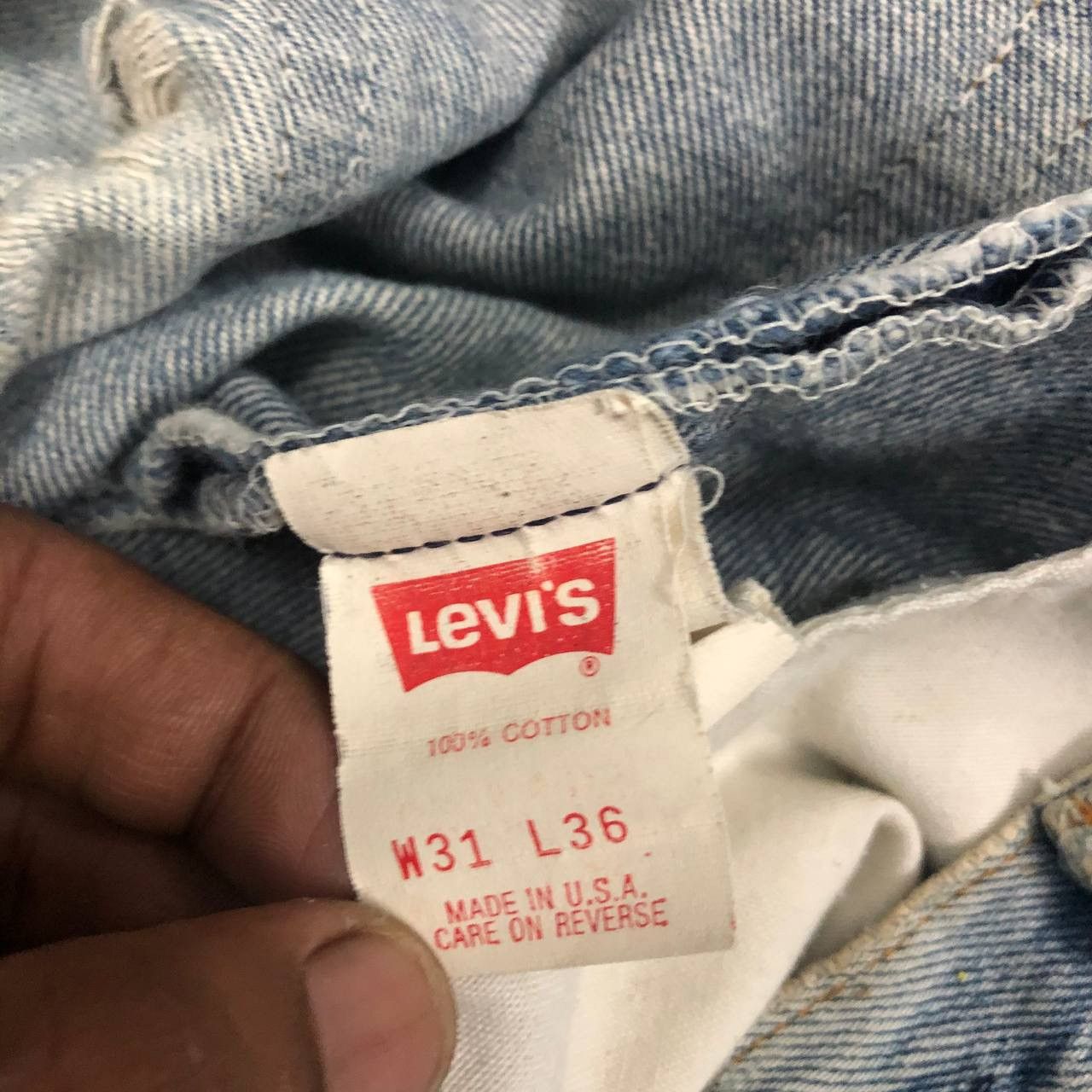 Levi's Vintage 90’s Levis 501 Painted Denim Pants Size US 28 / EU 44 - 6 Thumbnail