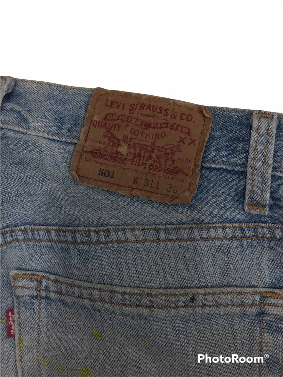 Levi's Vintage 90’s Levis 501 Painted Denim Pants Size US 28 / EU 44 - 7 Thumbnail