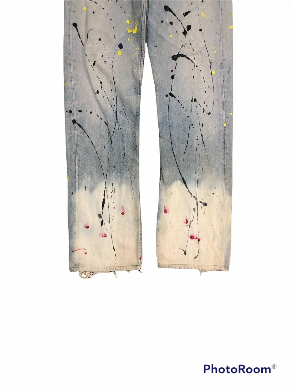 Levi's Vintage 90’s Levis 501 Painted Denim Pants Size US 28 / EU 44 - 4 Thumbnail
