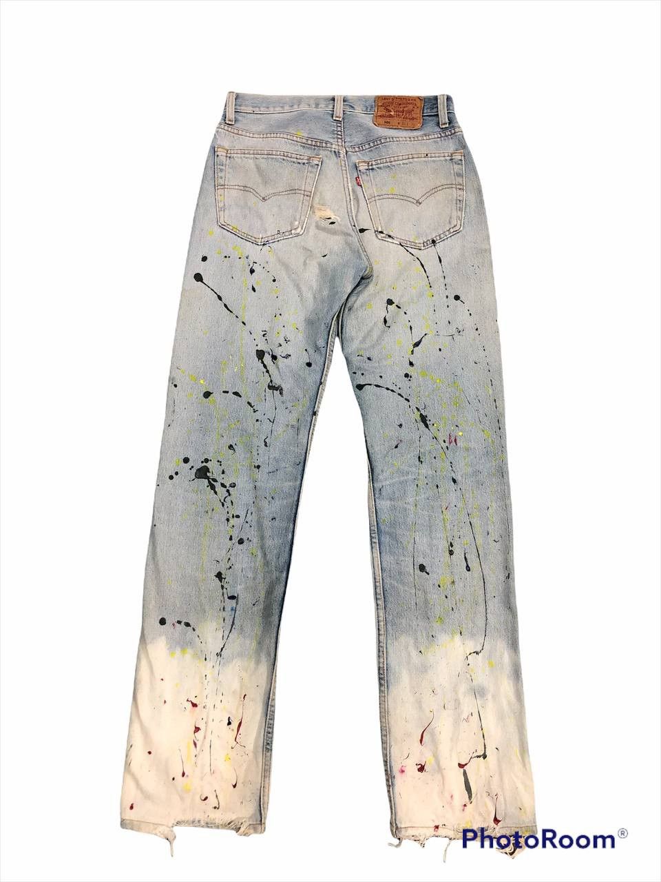 Levi's Vintage 90’s Levis 501 Painted Denim Pants Size US 28 / EU 44 - 5 Thumbnail