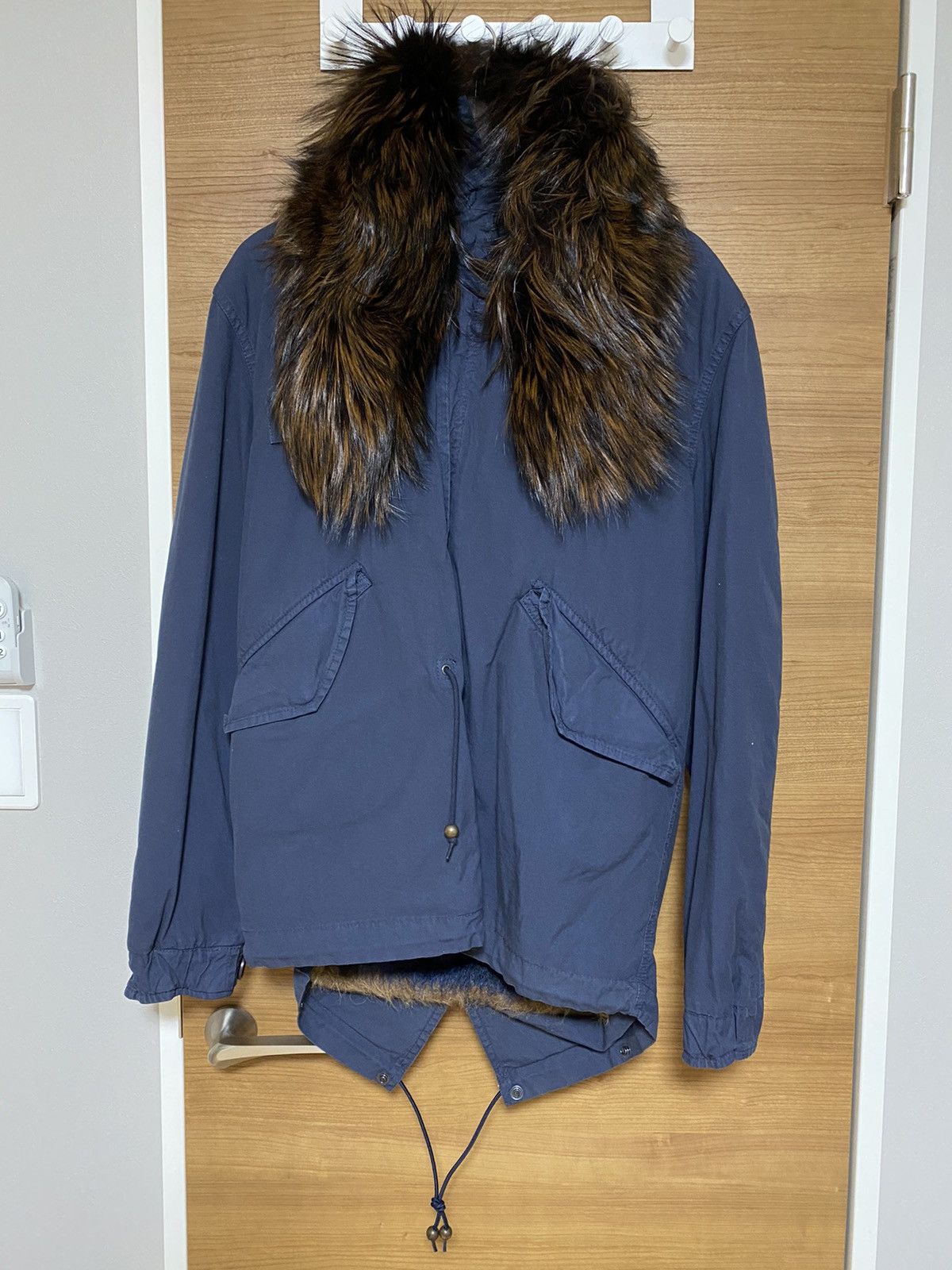 MR & MRS ITALY Fox fur hooded mini parka - sz. XS Size US XS / EU 42 / 0 - 1 Thumbnail