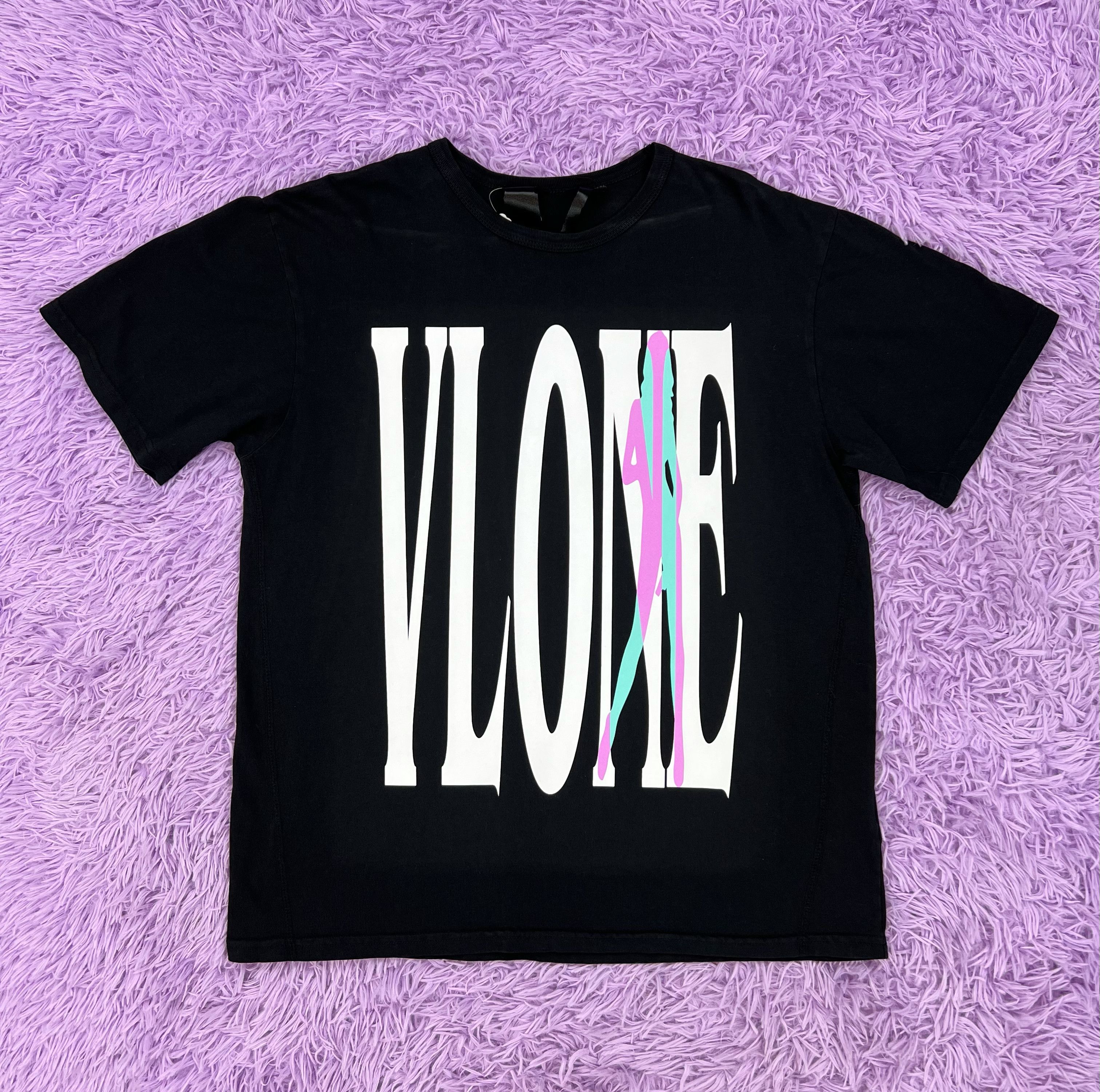 image of Vlone Vice Tee Large in Black, Men's
