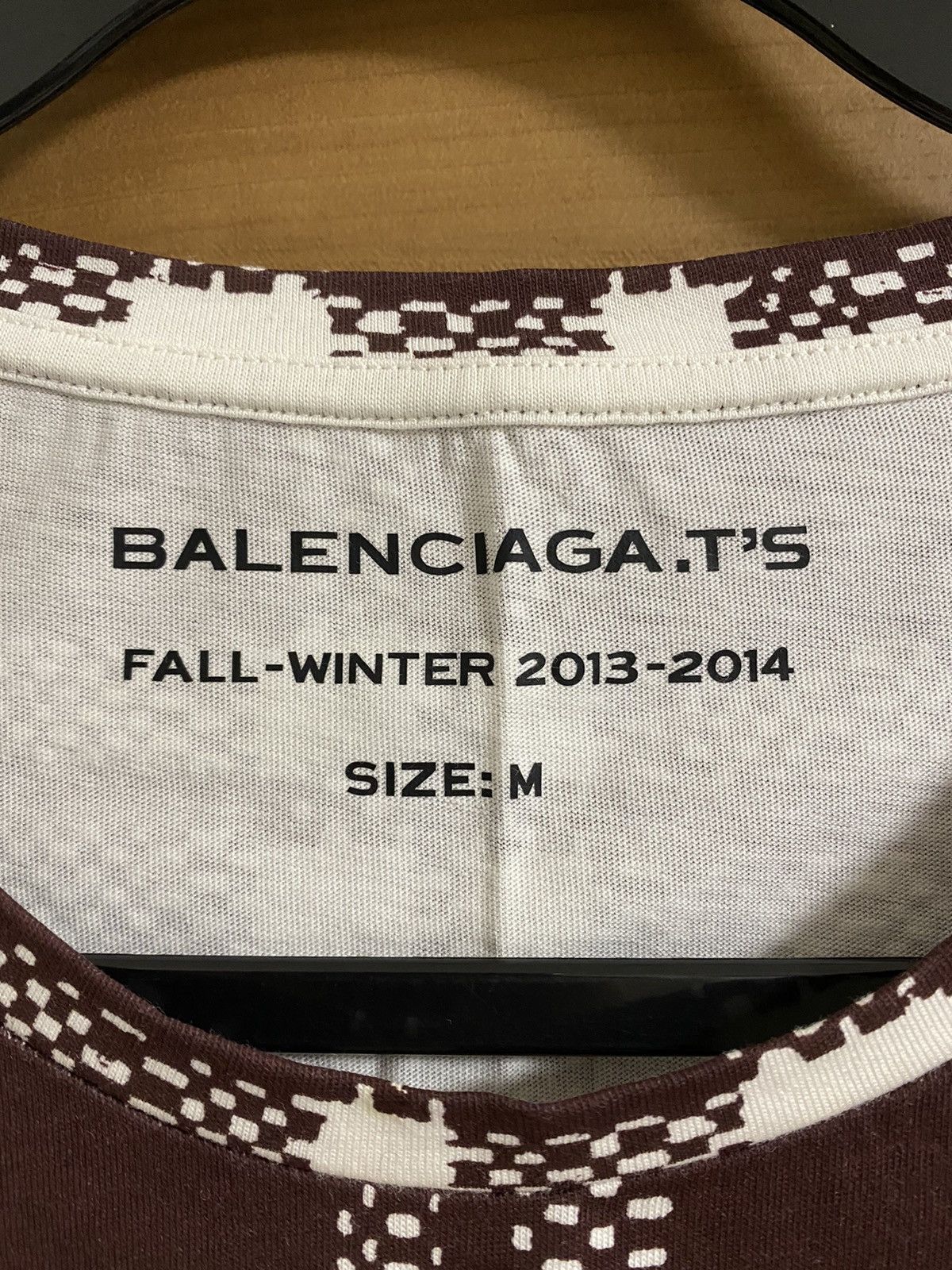 Balenciaga Checked short sleeve T-shirt - sz. M Size US M / EU 48-50 / 2 - 2 Thumbnail