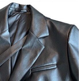 Designer × Vintage Rare retro punk faux leather blazer jacket Size US M / EU 48-50 / 2 - 5 Thumbnail