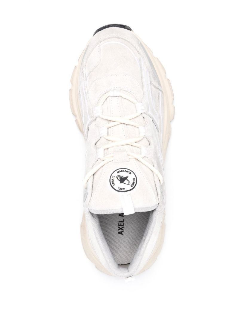 White Marathon R-Trail Leather Sneakers