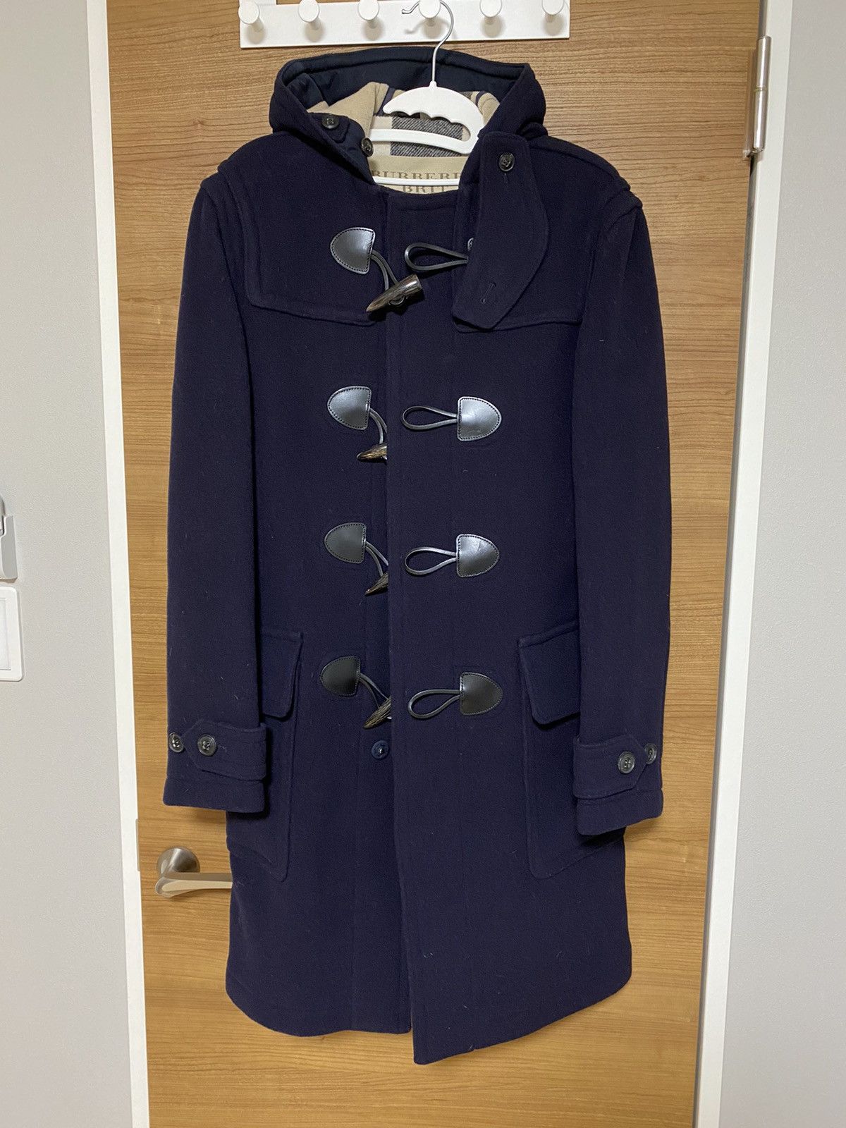 Burberry check-lined duffle coat with horn toggle - sz. XS Size US XS / EU 42 / 0 - 1 Thumbnail