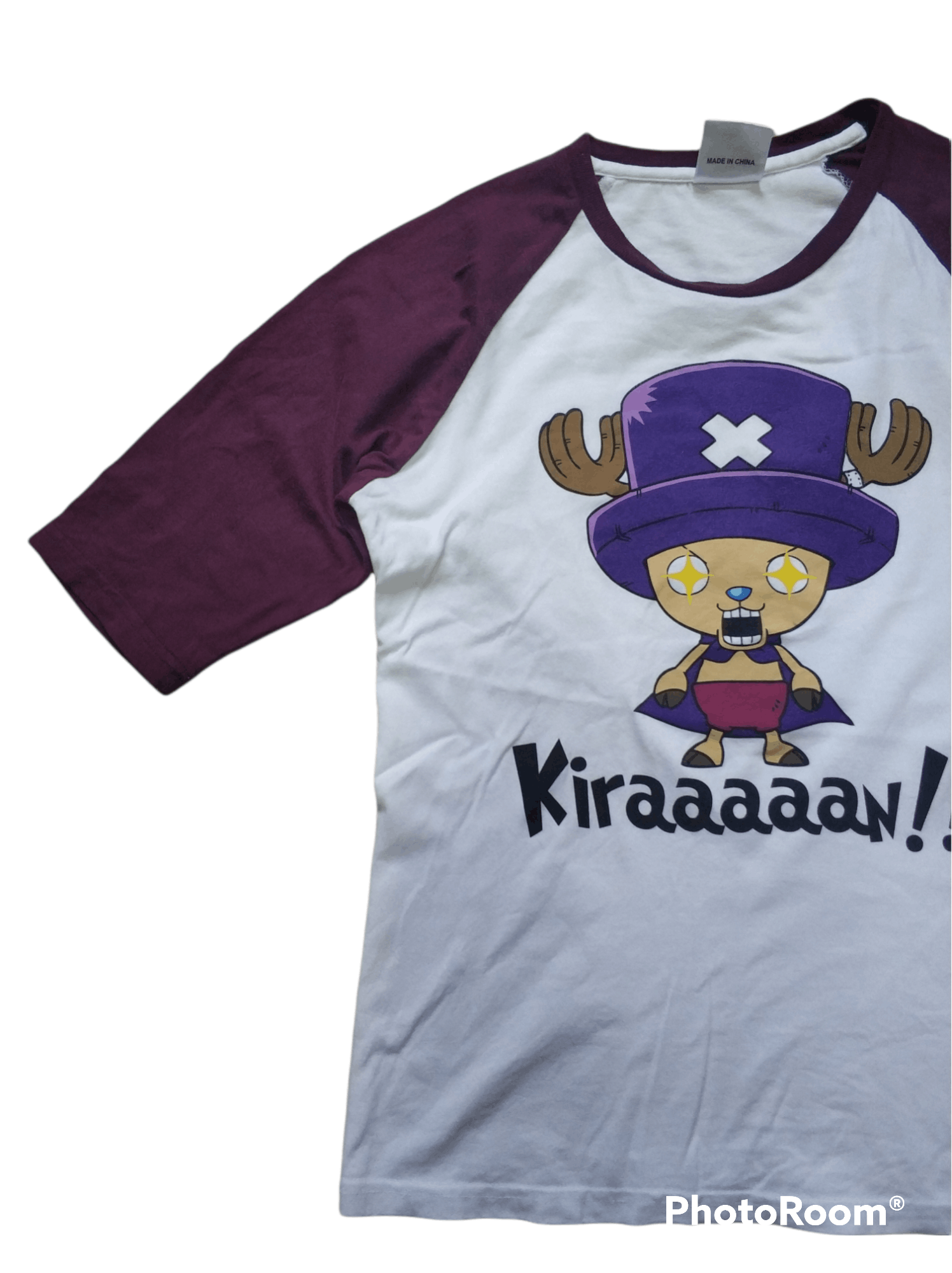 Anime 🔥One Piece Chopperman Purple Raglan Tees Size US M / EU 48-50 / 2 - 4 Thumbnail