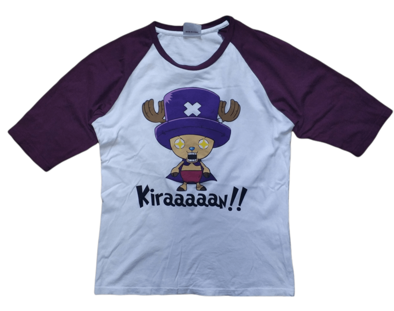 Anime 🔥One Piece Chopperman Purple Raglan Tees Size US M / EU 48-50 / 2 - 1 Thumbnail
