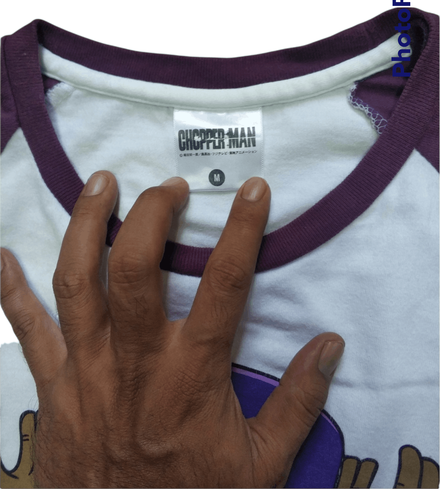 Anime 🔥One Piece Chopperman Purple Raglan Tees Size US M / EU 48-50 / 2 - 5 Thumbnail