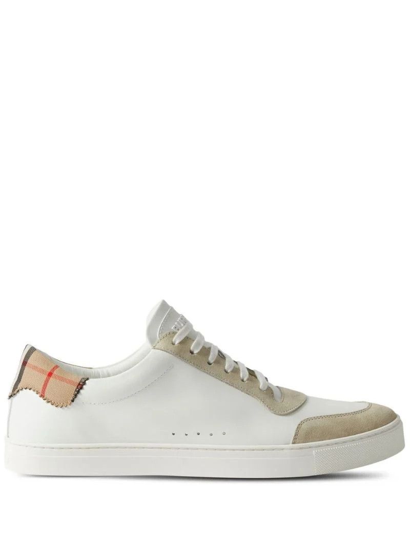 White House Check Low-Top Sneakers