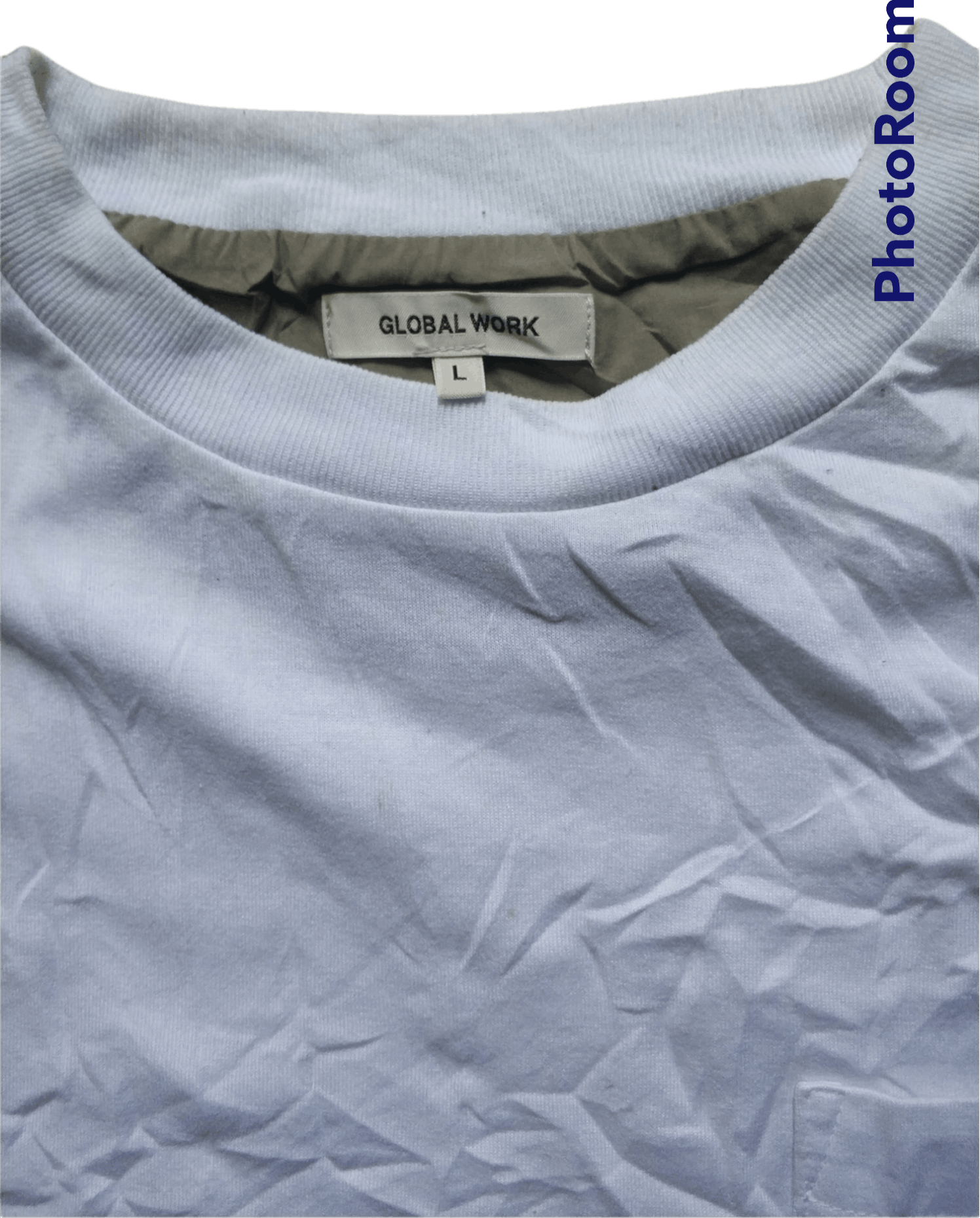 Global Work 🔥White Global Work Pocket Tees Size US M / EU 48-50 / 2 - 2 Thumbnail
