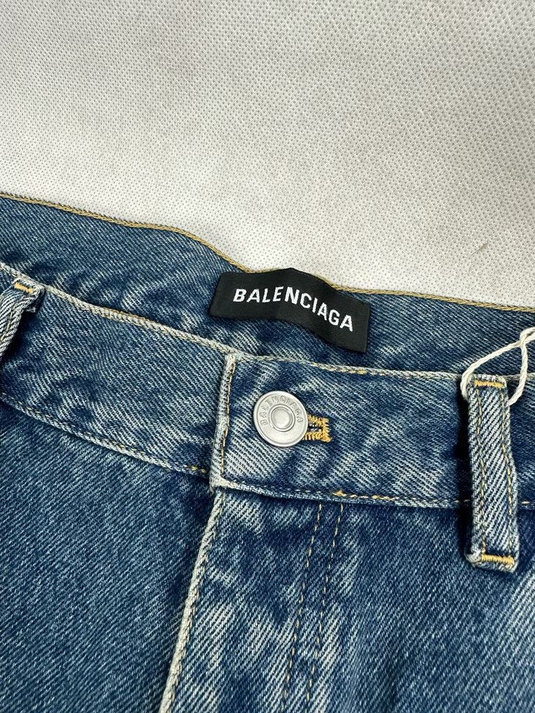 Balenciaga SS18 BALENCIAGA Distressed Denim Size US 35 - 3 Thumbnail