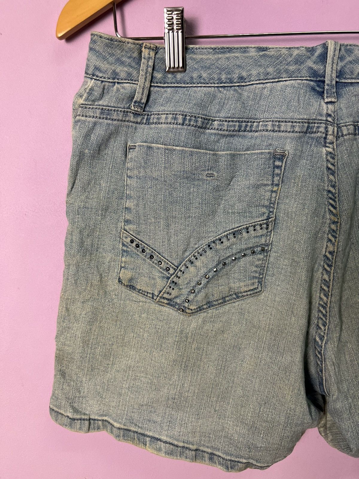Lee 🔥Vintage Distressed Lee Slender Secret Short Denim Size 34" / US 12 / IT 48 - 11 Thumbnail