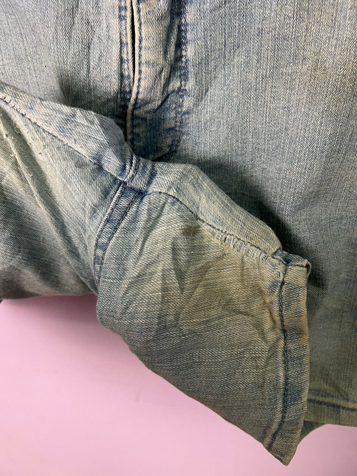 Lee 🔥Vintage Distressed Lee Slender Secret Short Denim Size 34" / US 12 / IT 48 - 7 Thumbnail