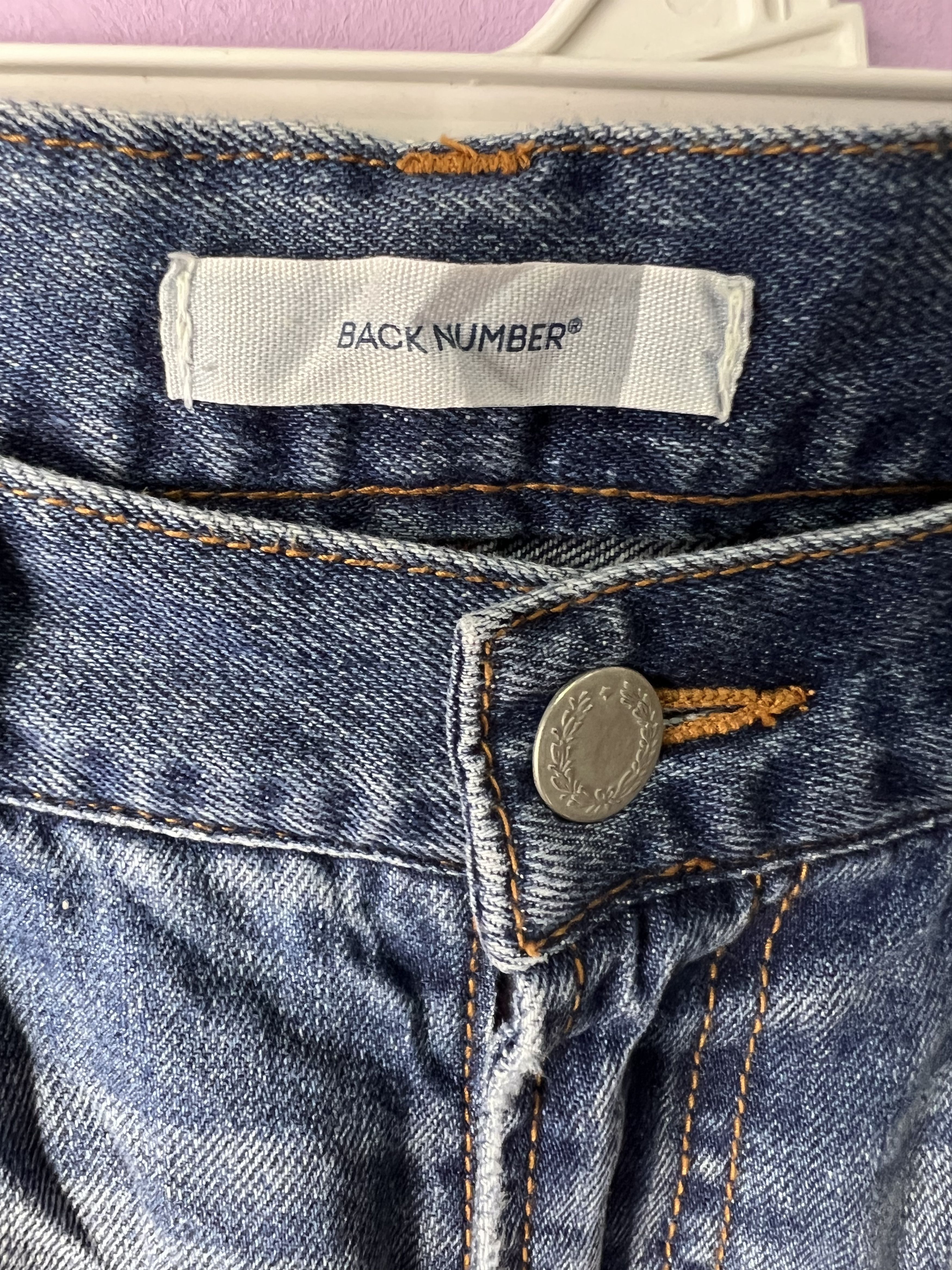 Japanese Brand 🔥Cropped Back Number Distressed Denim Size US 28 / EU 44 - 14 Thumbnail