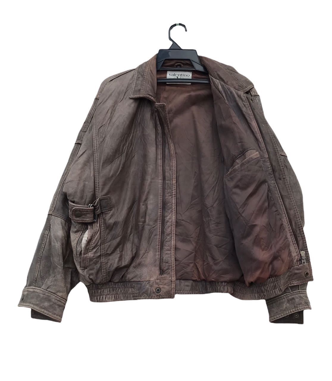Valentino × Vintage VALENTINO UOMO leather jacket Size US XS / EU 42 / 0 - 5 Thumbnail