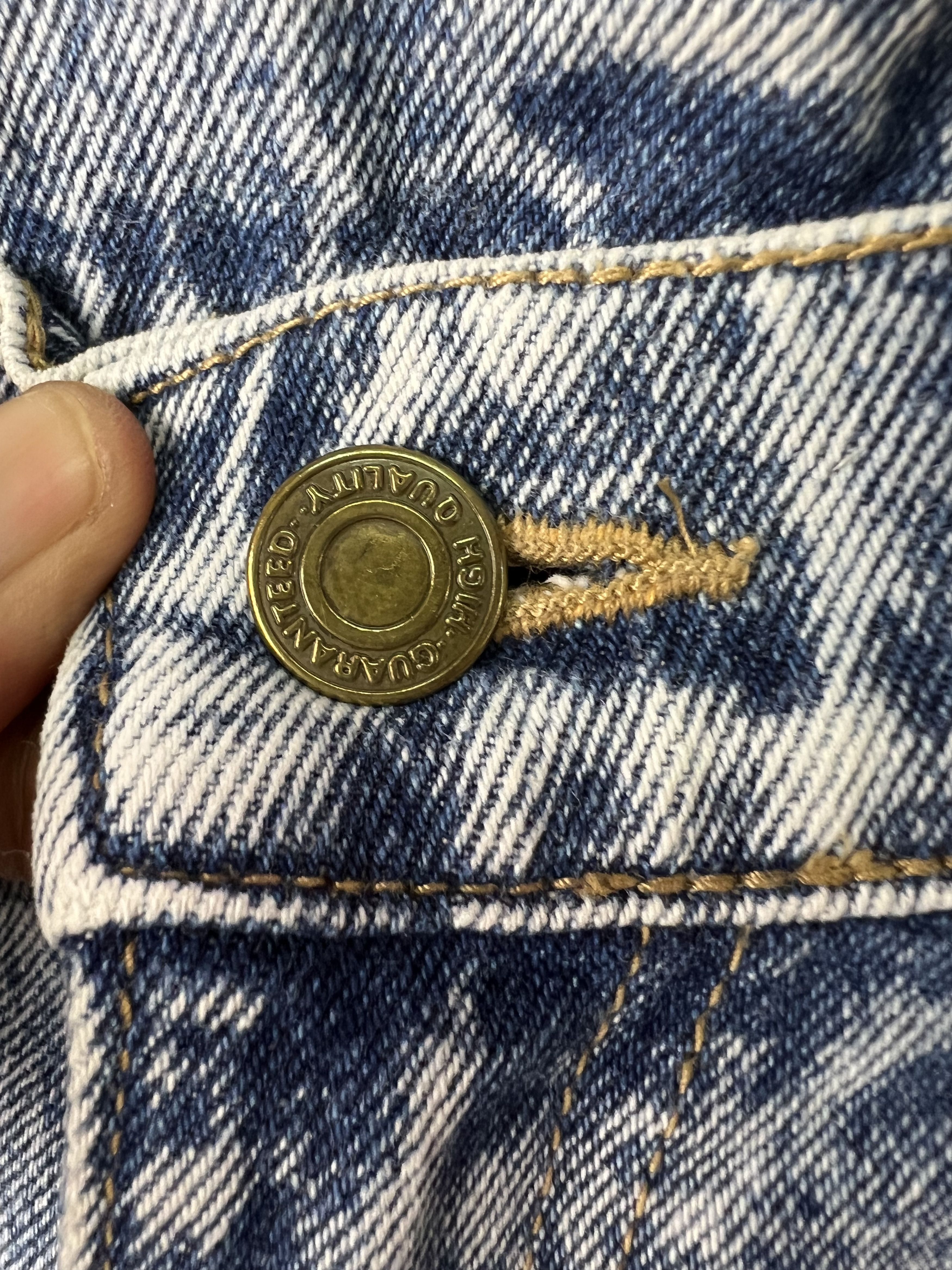 Japanese Brand 🔥Vintage Dieser Vogel Acid Wash Distressed Denim Size US 31 - 10 Thumbnail