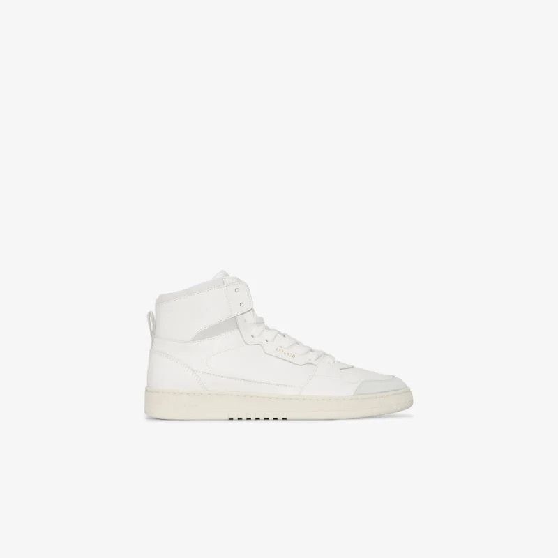 White Dice Hi Leather Sneakers