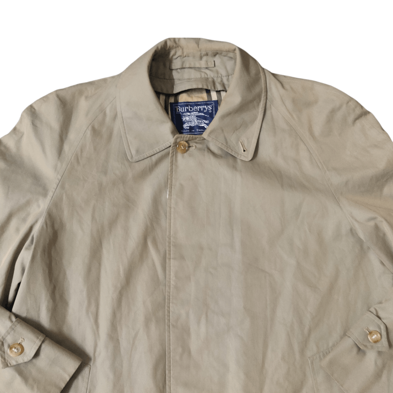 Burberry Vintage Burberry Nova Check Trench Coat Made in England Size US L / EU 52-54 / 3 - 4 Thumbnail