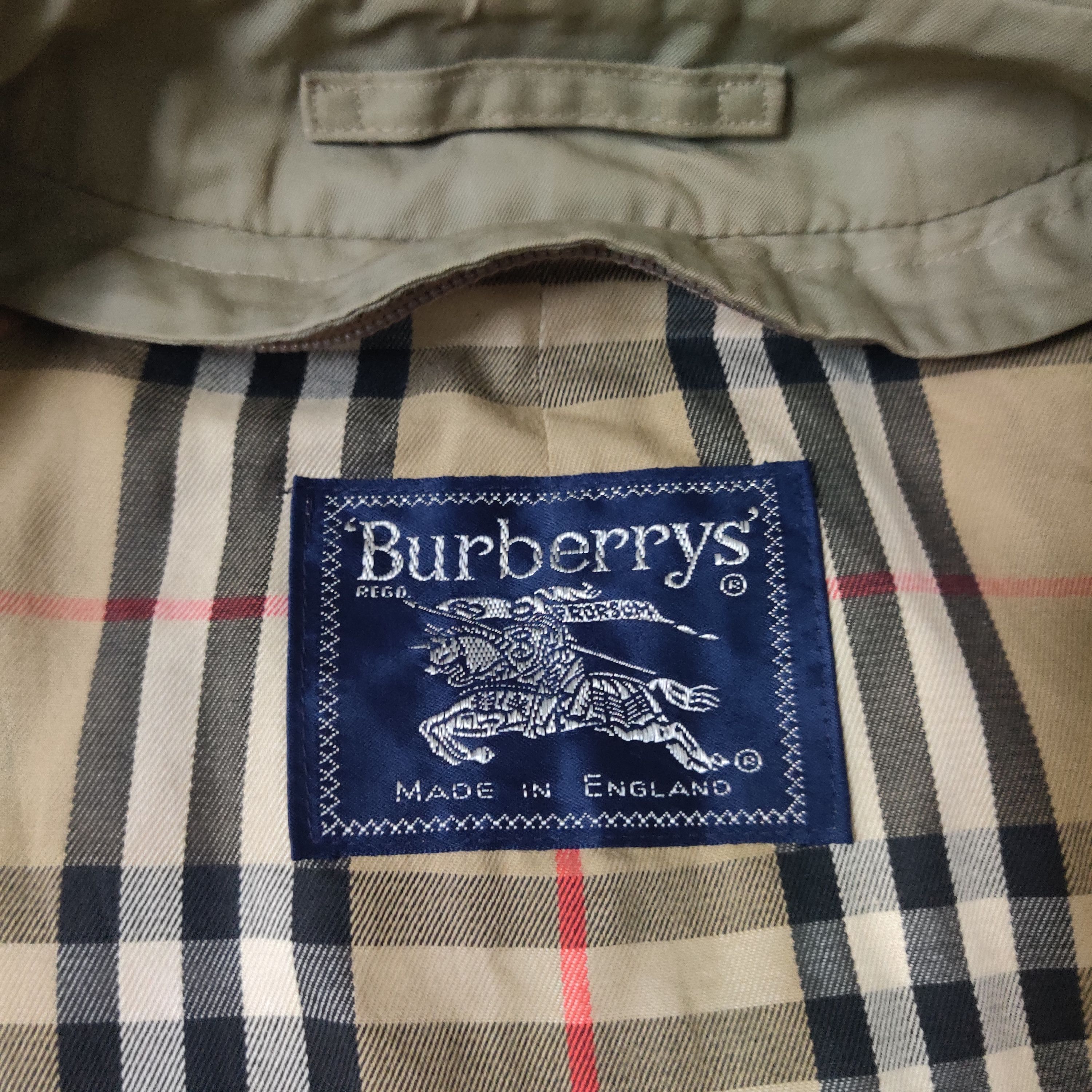 Burberry Vintage Burberry Nova Check Trench Coat Made in England Size US L / EU 52-54 / 3 - 7 Thumbnail