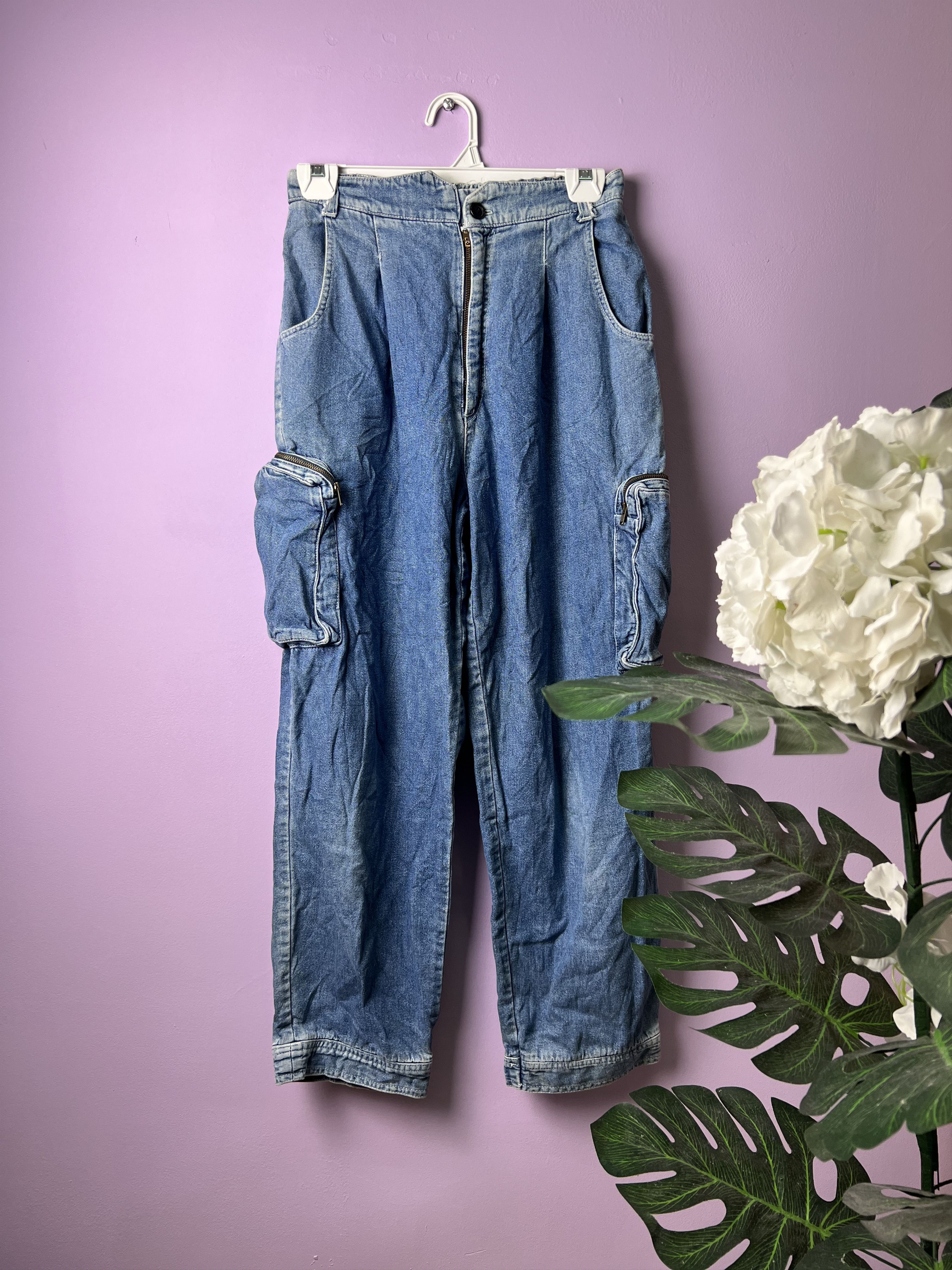 Japanese Brand 🔥Vintage Mc Yell Denim Cargo Pants Size US 28 / EU 44 - 1 Thumbnail