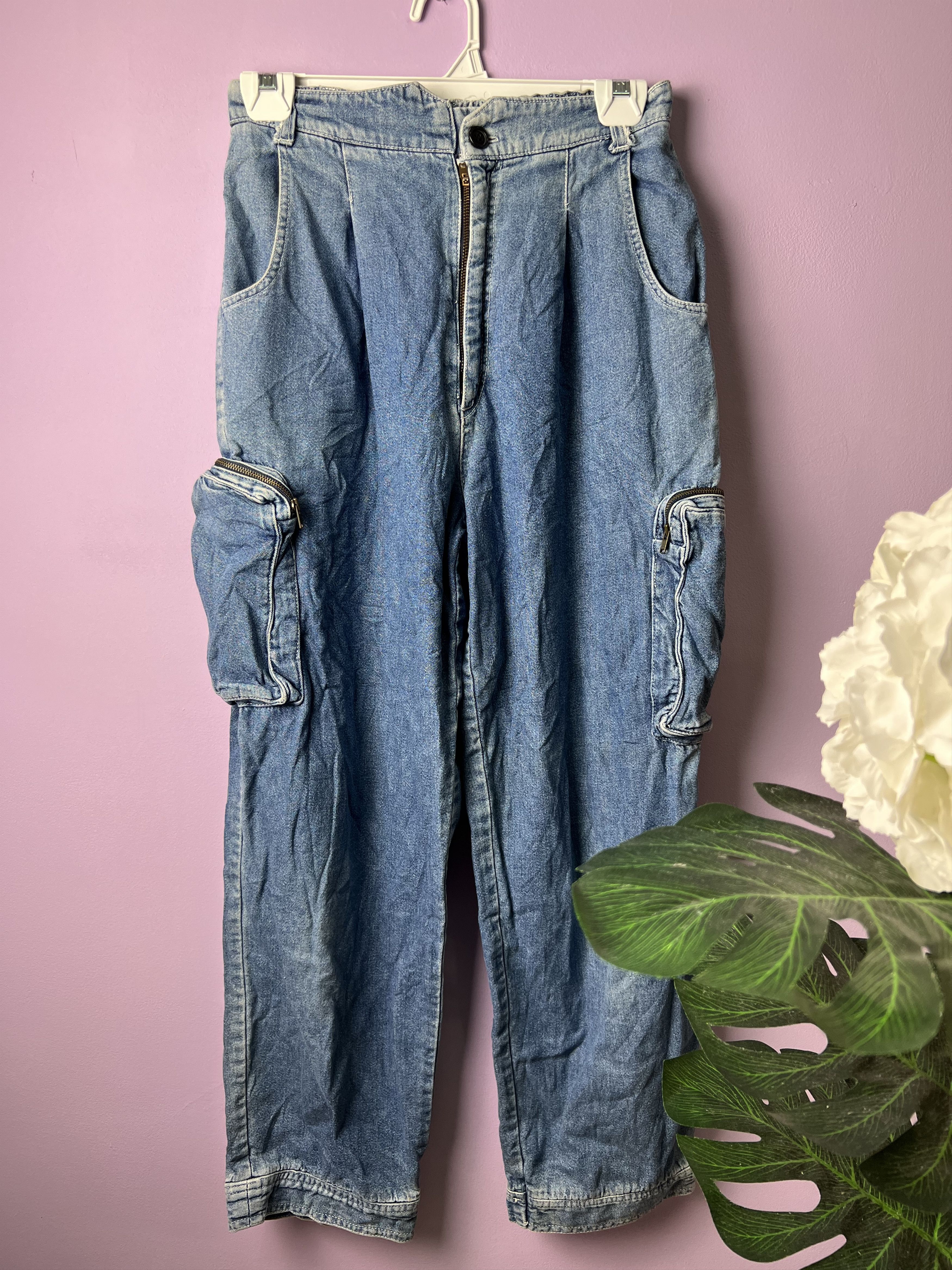 Japanese Brand 🔥Vintage Mc Yell Denim Cargo Pants Size US 28 / EU 44 - 2 Thumbnail