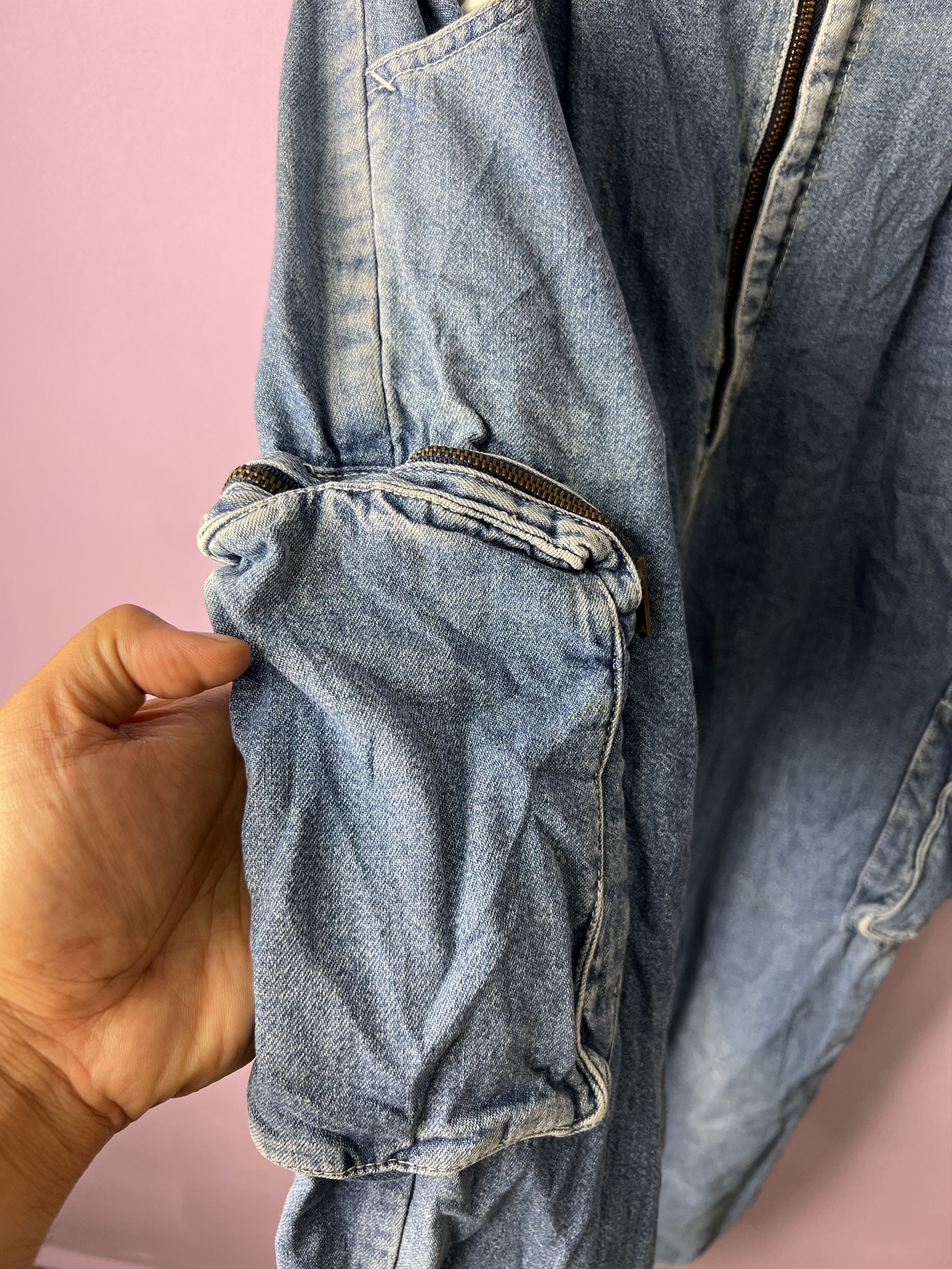 Japanese Brand 🔥Vintage Mc Yell Denim Cargo Pants Size US 28 / EU 44 - 9 Thumbnail
