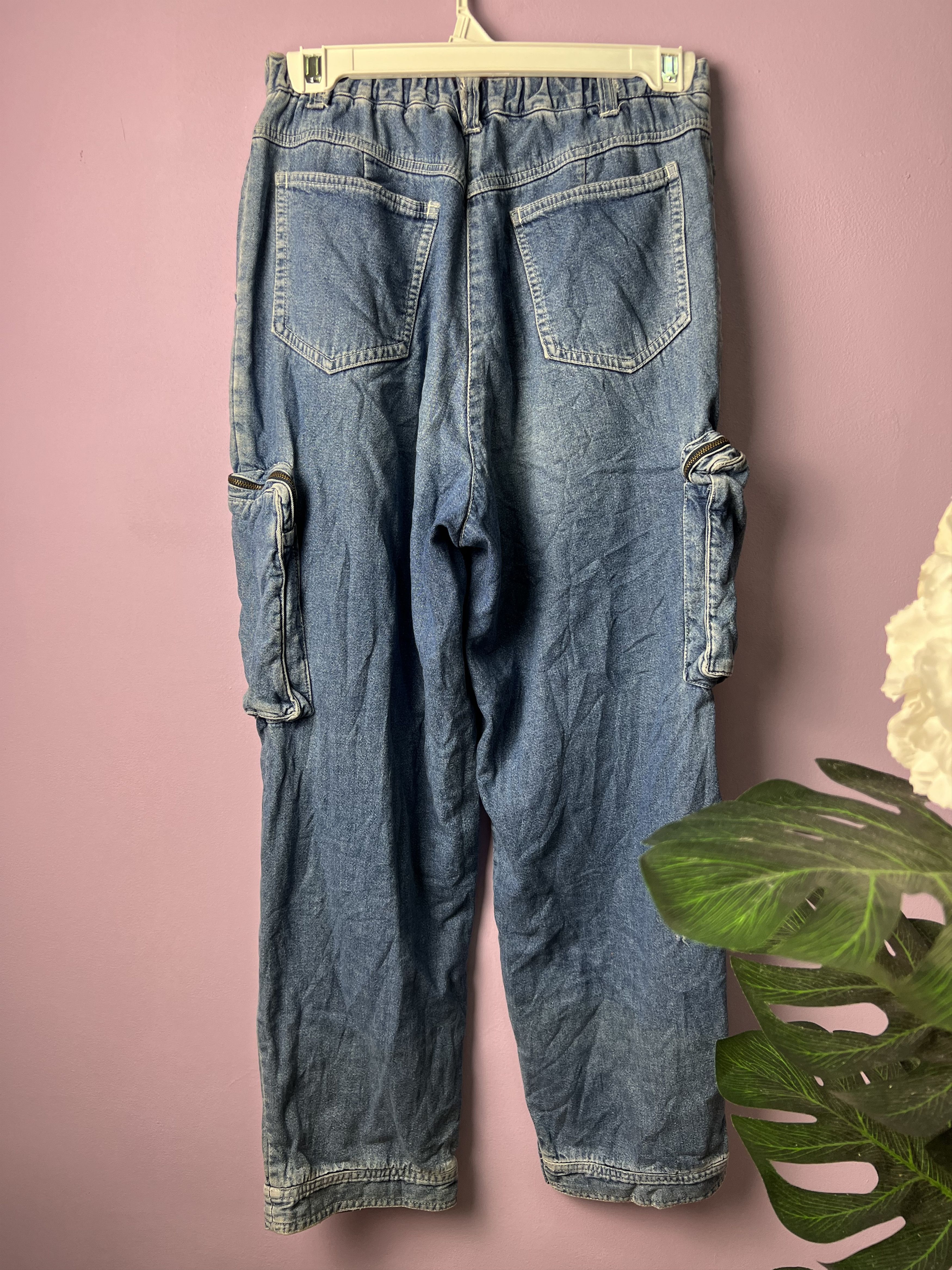 Japanese Brand 🔥Vintage Mc Yell Denim Cargo Pants Size US 28 / EU 44 - 3 Thumbnail