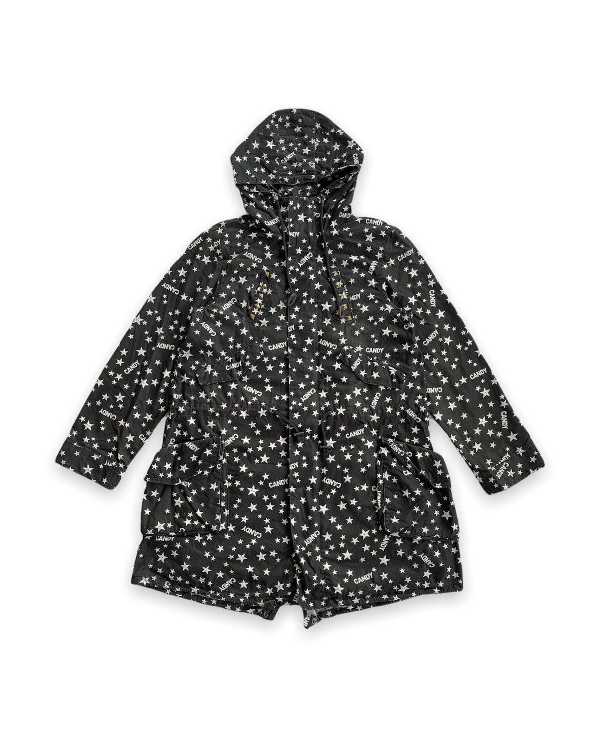 Candy Stripper Full Print Parka