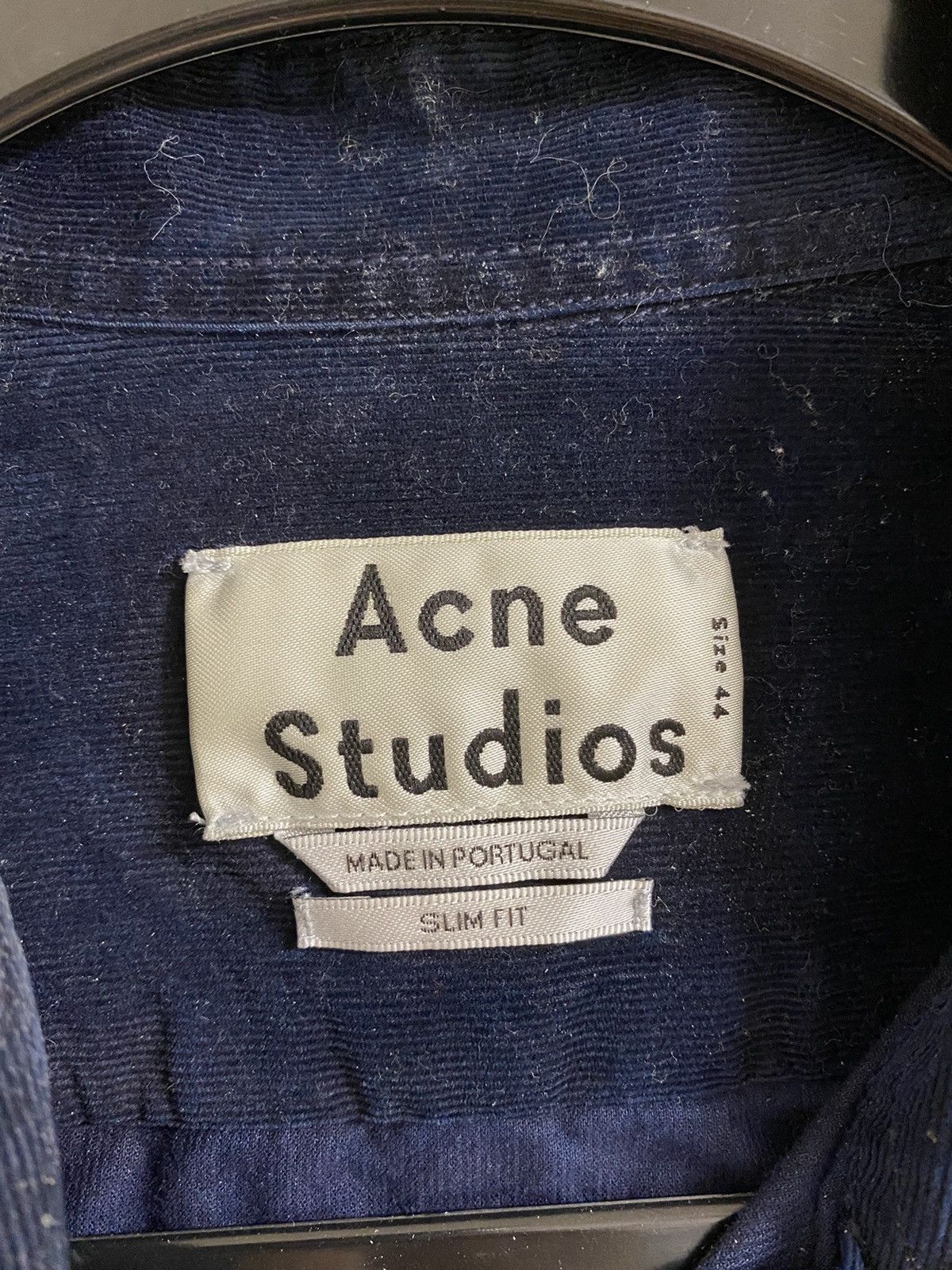 Acne Studios Corduroy Navy Button up- sz. 44/XS Size US S / EU 44-46 / 1 - 3 Thumbnail